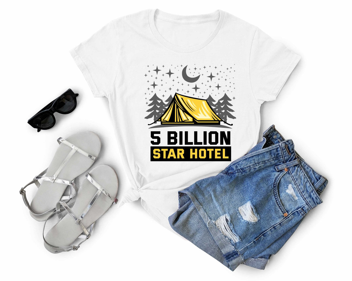 Five Billion Star Hotel | Funny Camping Shirts for the Outdoor Adventurer - Gone Coastal Creations - shirts