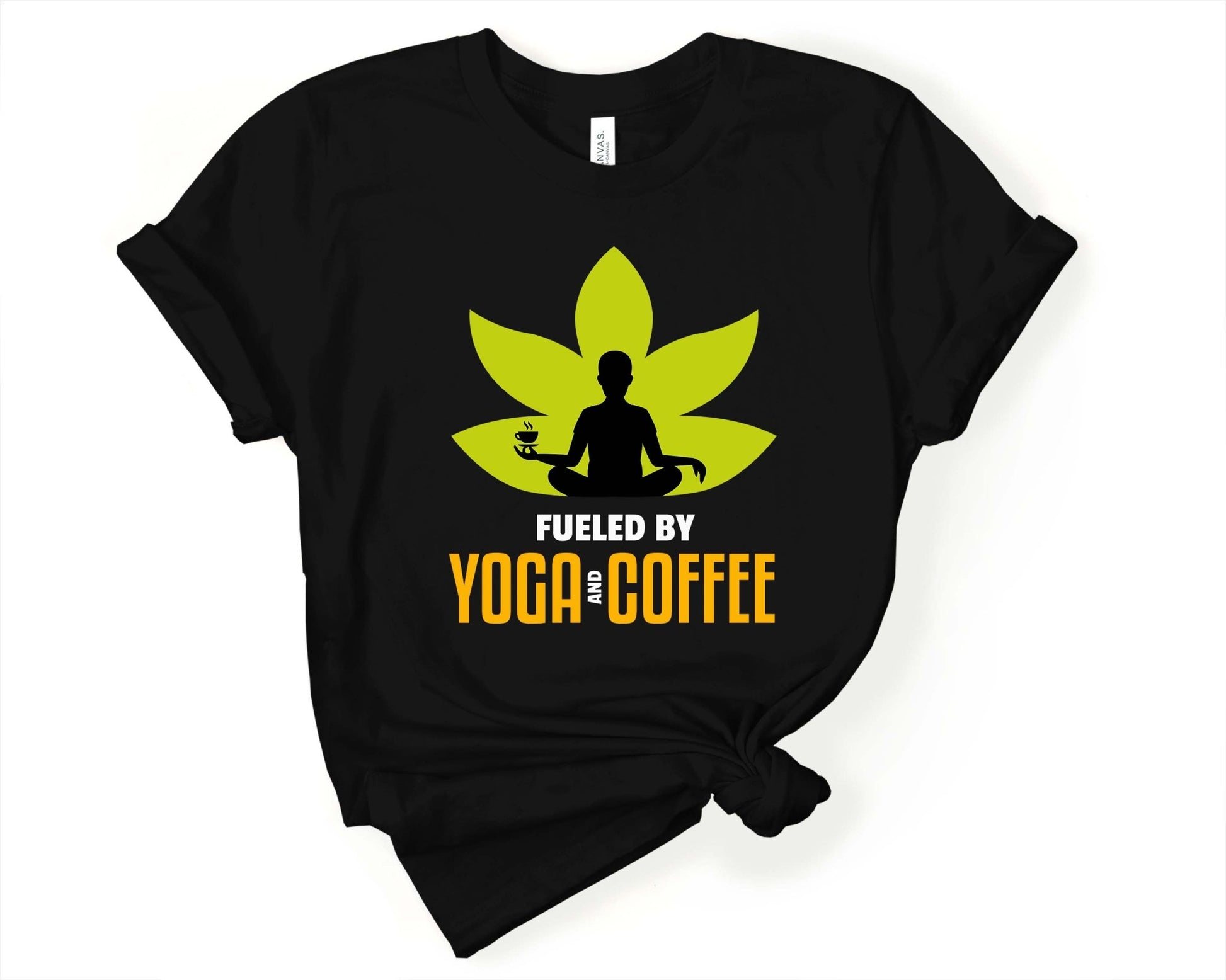 Fueled by Yoga and Coffee - Gone Coastal Creations - Shirts