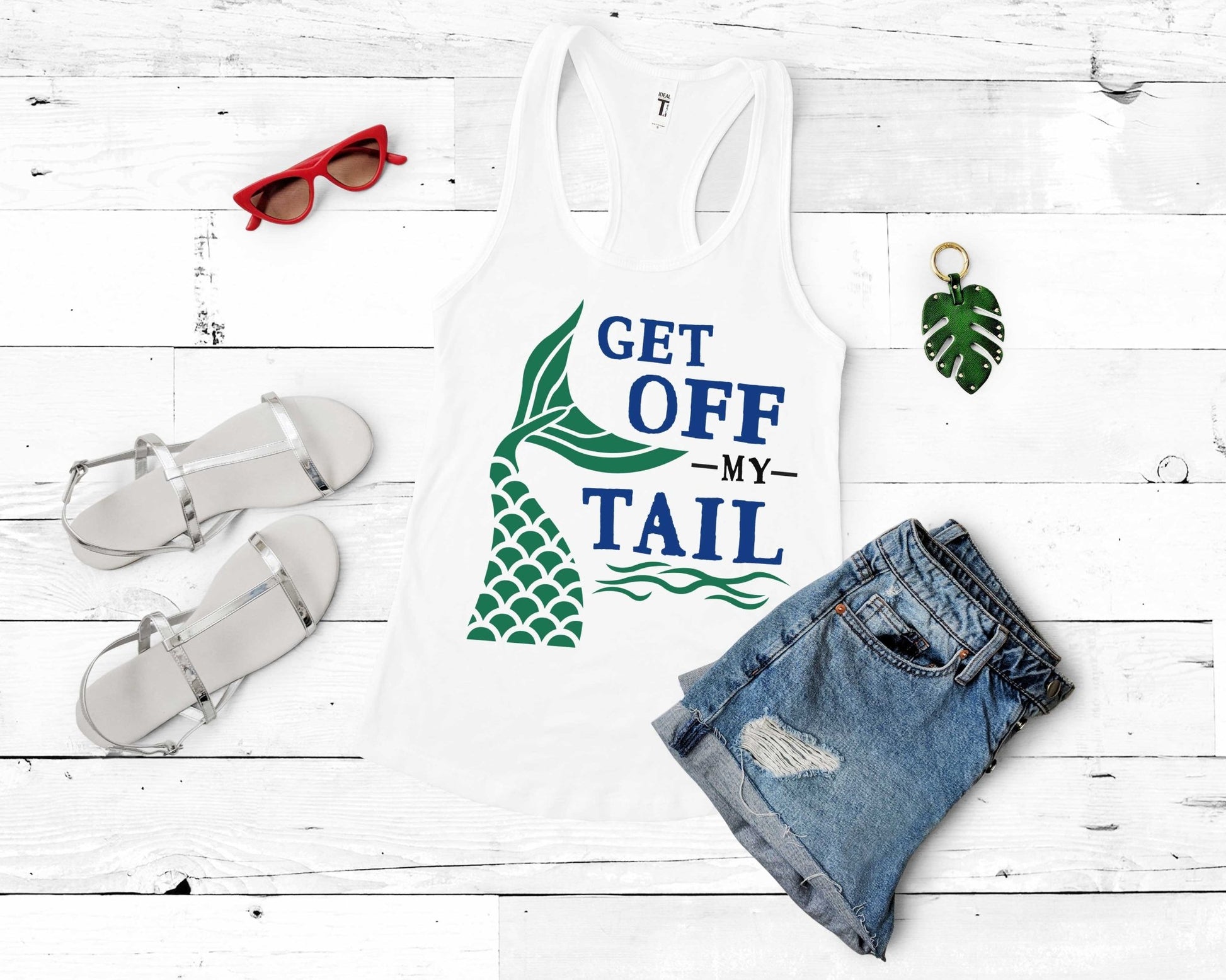 Get off My Tail | Mermaid Lovers Shirt - Gone Coastal Creations - Shirts