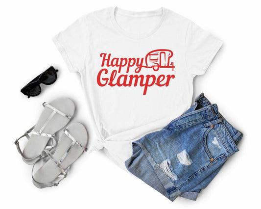 Happy Glamper | Funny Camping Shirts for the Outdoor Adventurer - Gone Coastal Creations - shirts