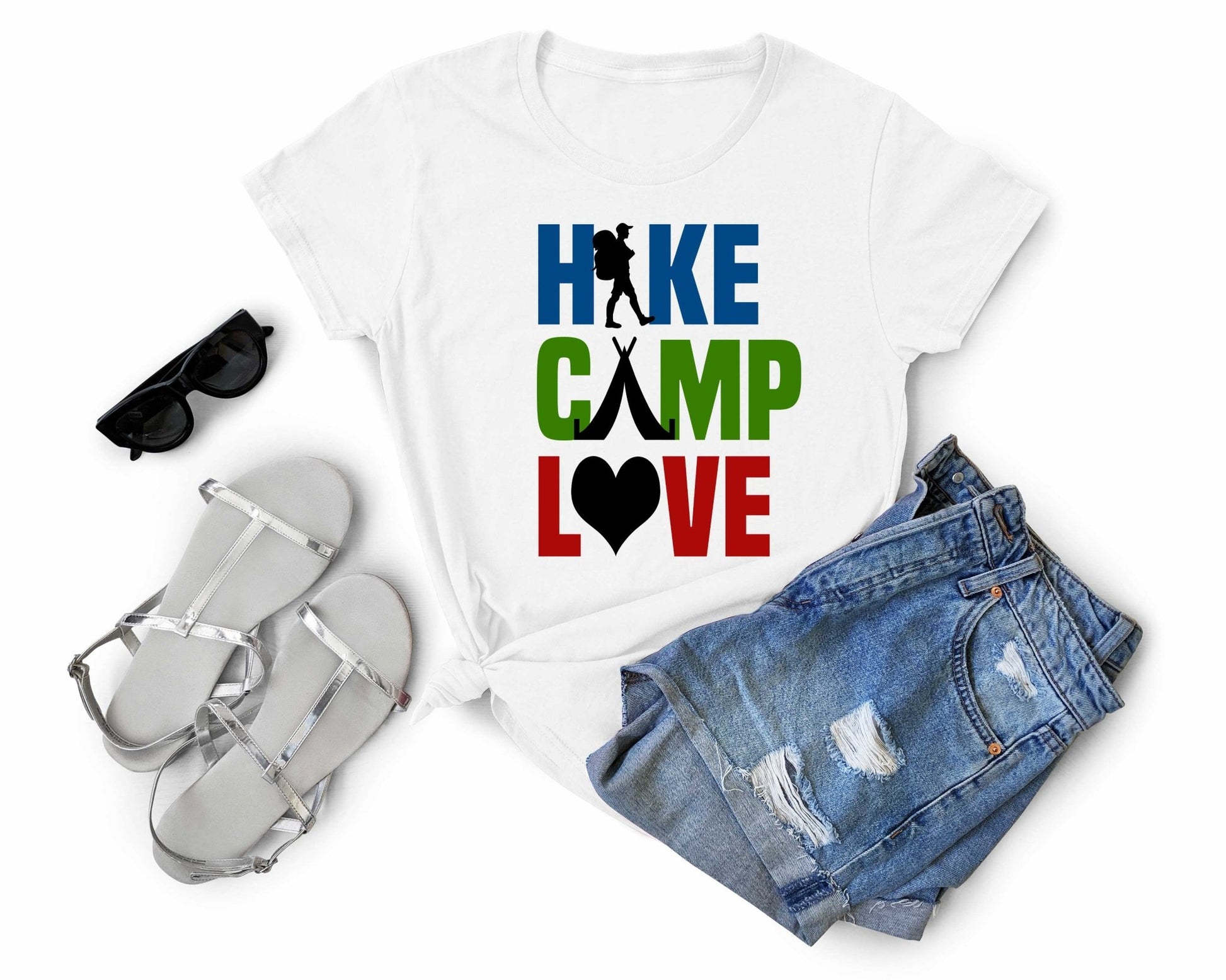 Hike Camp Love | Funny Camping Shirts for the Outdoor Adventurer - Gone Coastal Creations - shirts