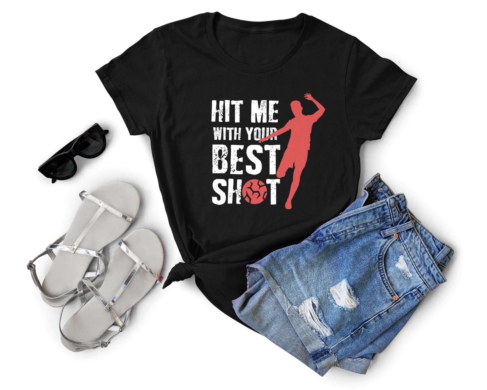 Hit Me With Your Best Shot, Soccer is Life - Gone Coastal Creations - Shirts