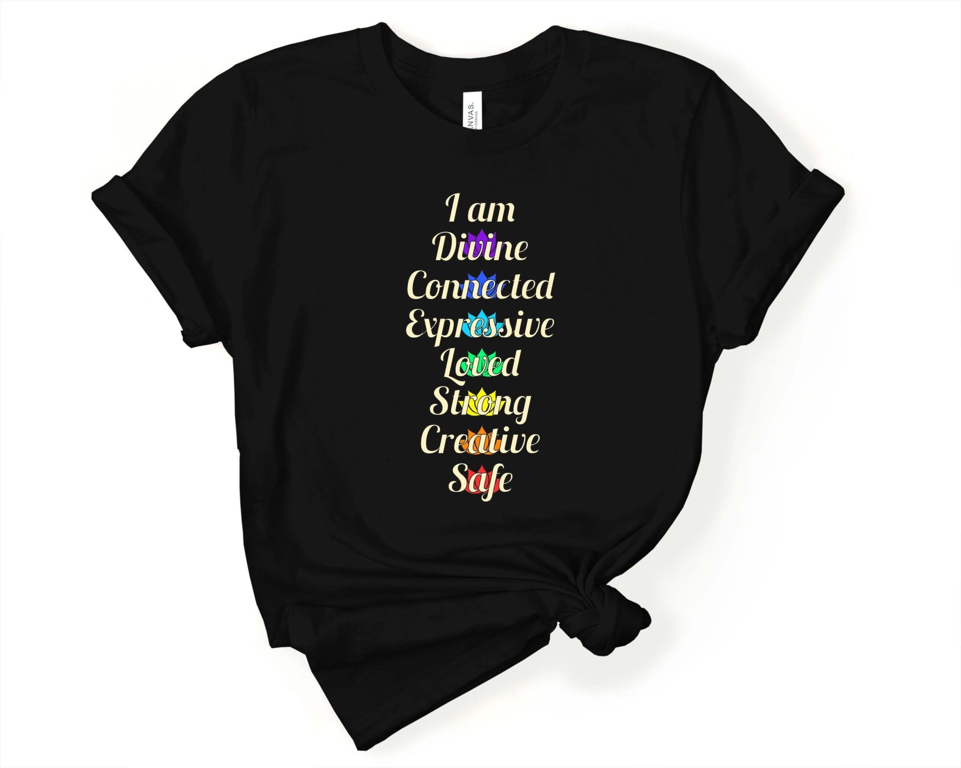 I am Divine - Inspirational Shirt for Yogi | Yoga Motivation - Gone Coastal Creations - Shirts