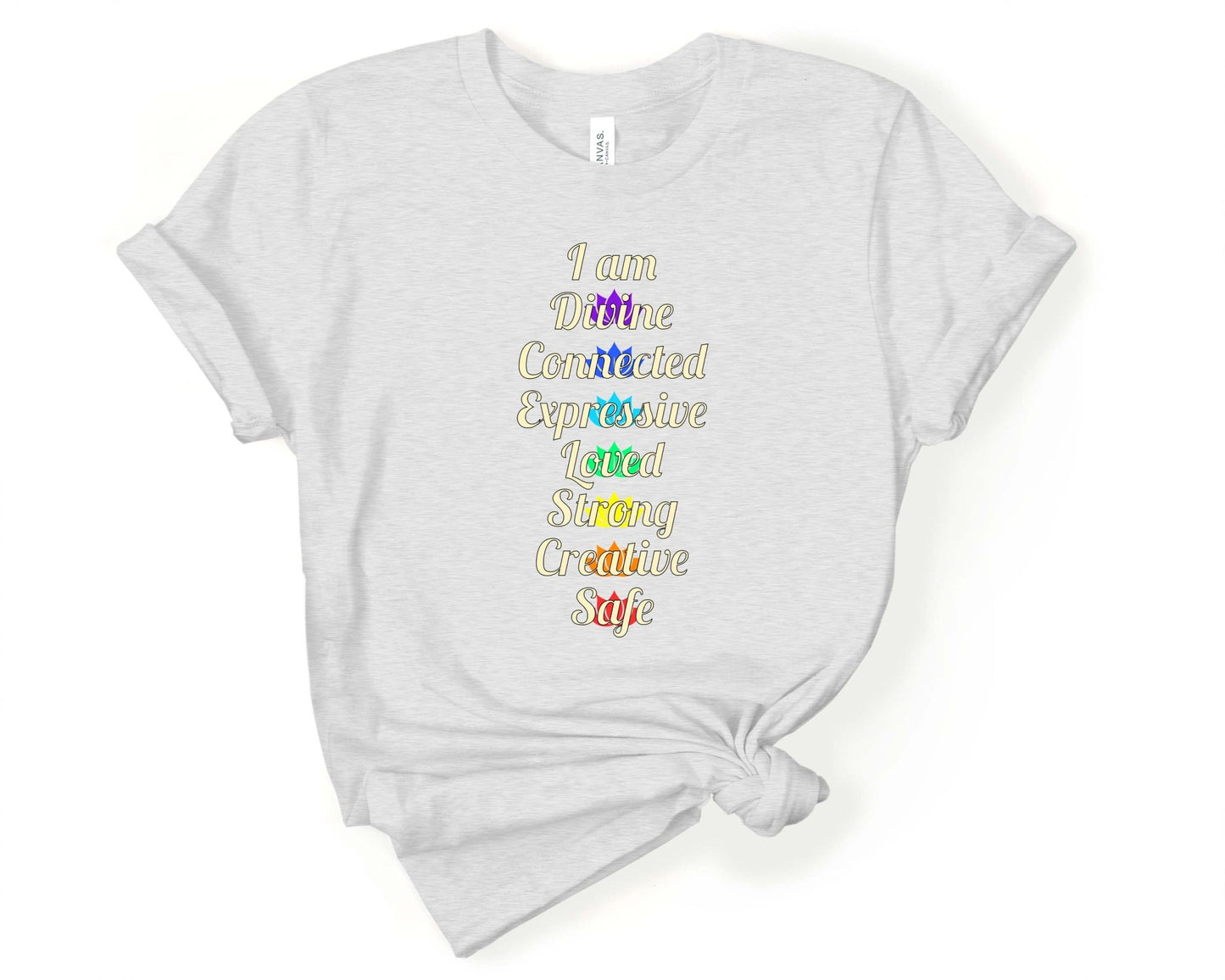 I am Divine - Inspirational Shirt for Yogi | Yoga Motivation - Gone Coastal Creations - Shirts