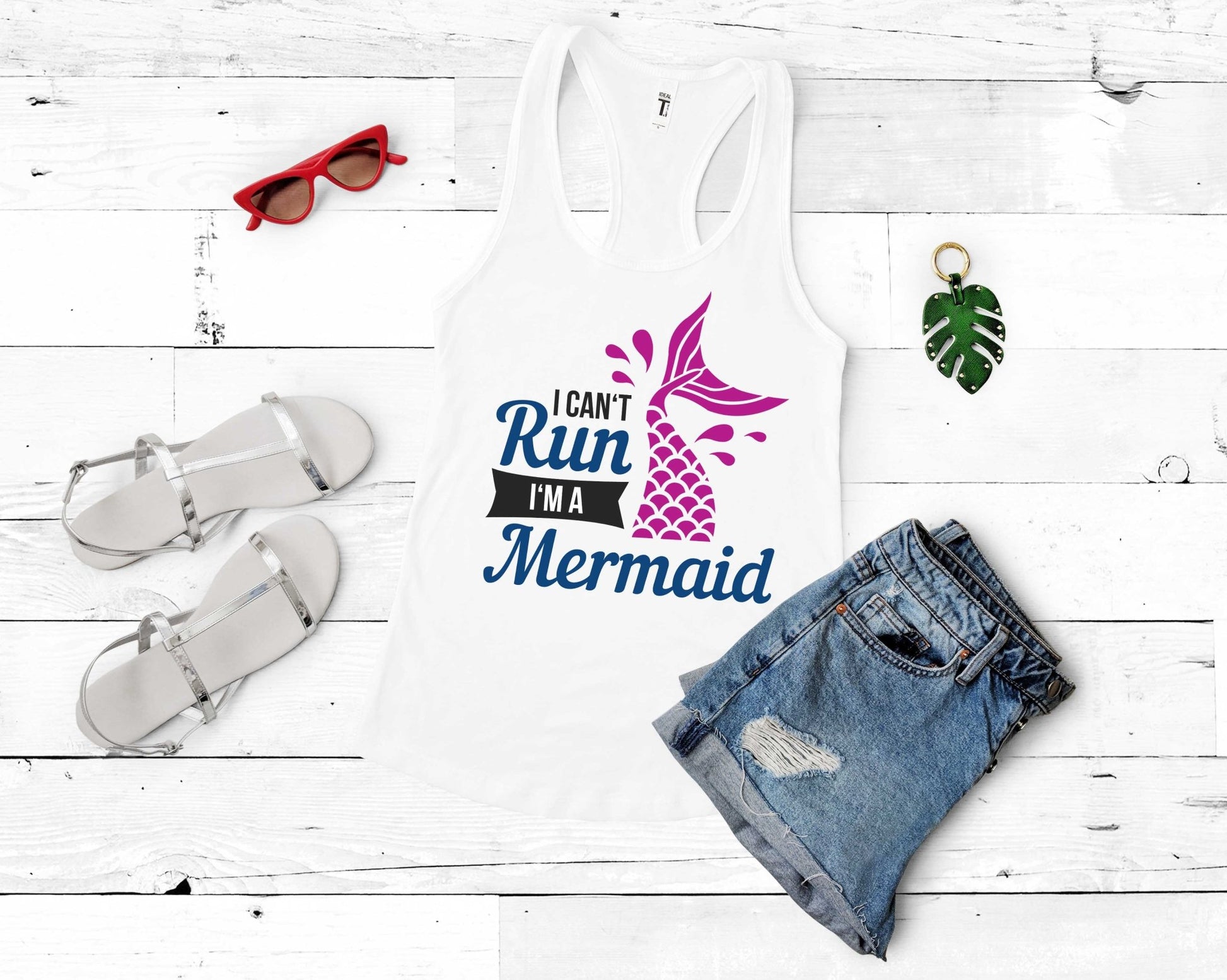 I Can’t Run Im a Mermaid | Mermaid Lovers Shirt - Gone Coastal Creations - Shirts