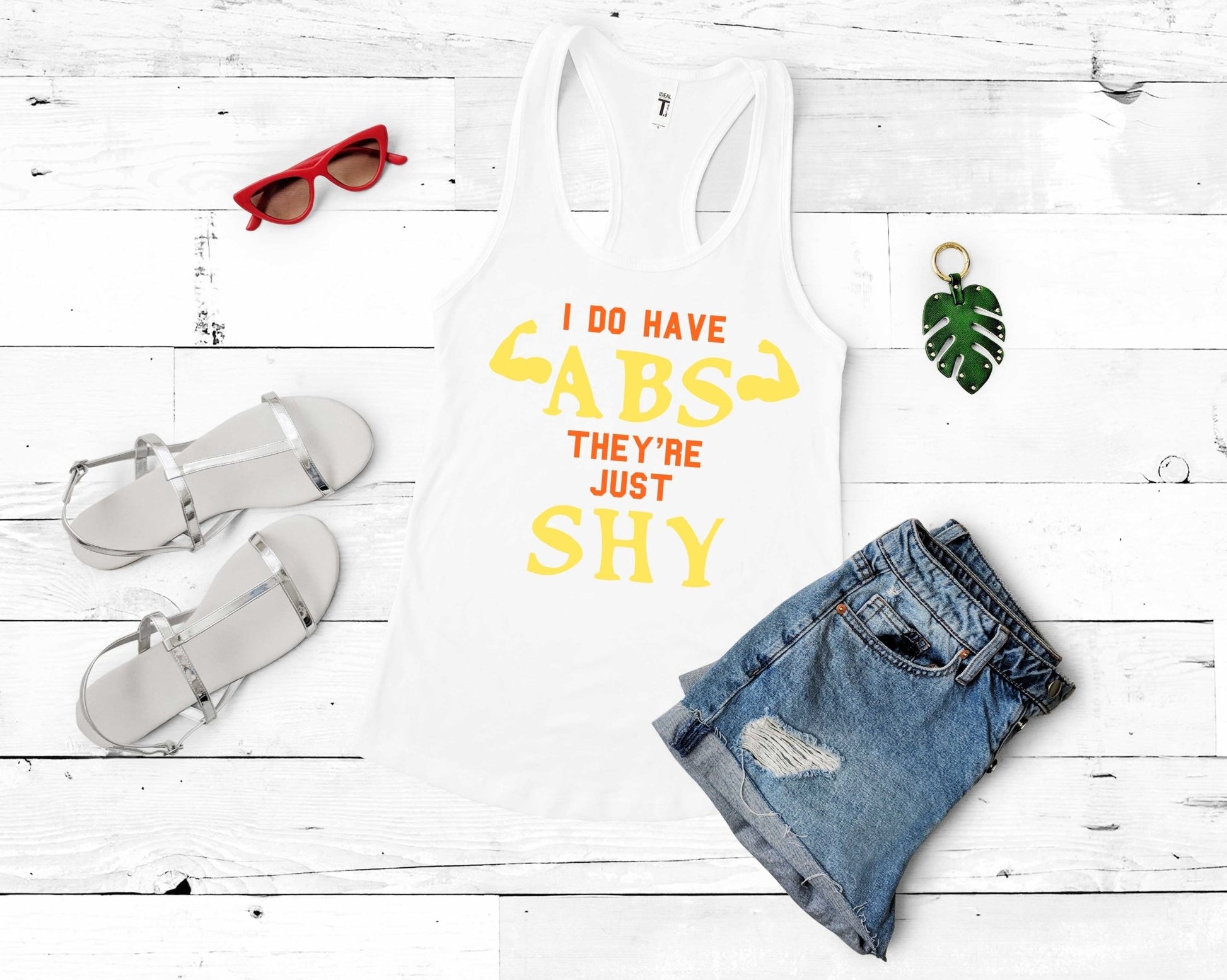 I do have Abs They’re Just Shy, Workout Humor - Gone Coastal Creations - Shirts