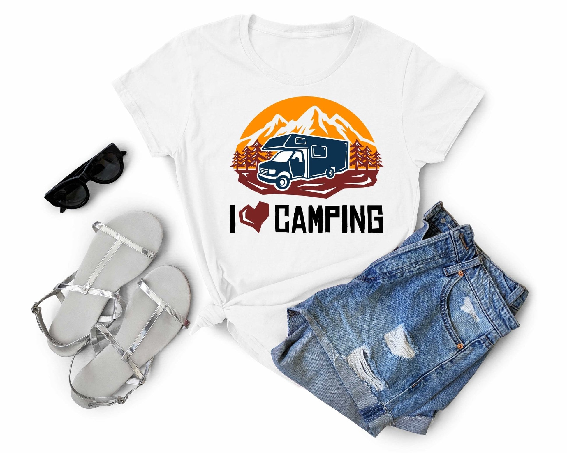 I Love Camping | Funny Camping Shirts for the Outdoor Adventurer - Gone Coastal Creations - shirts