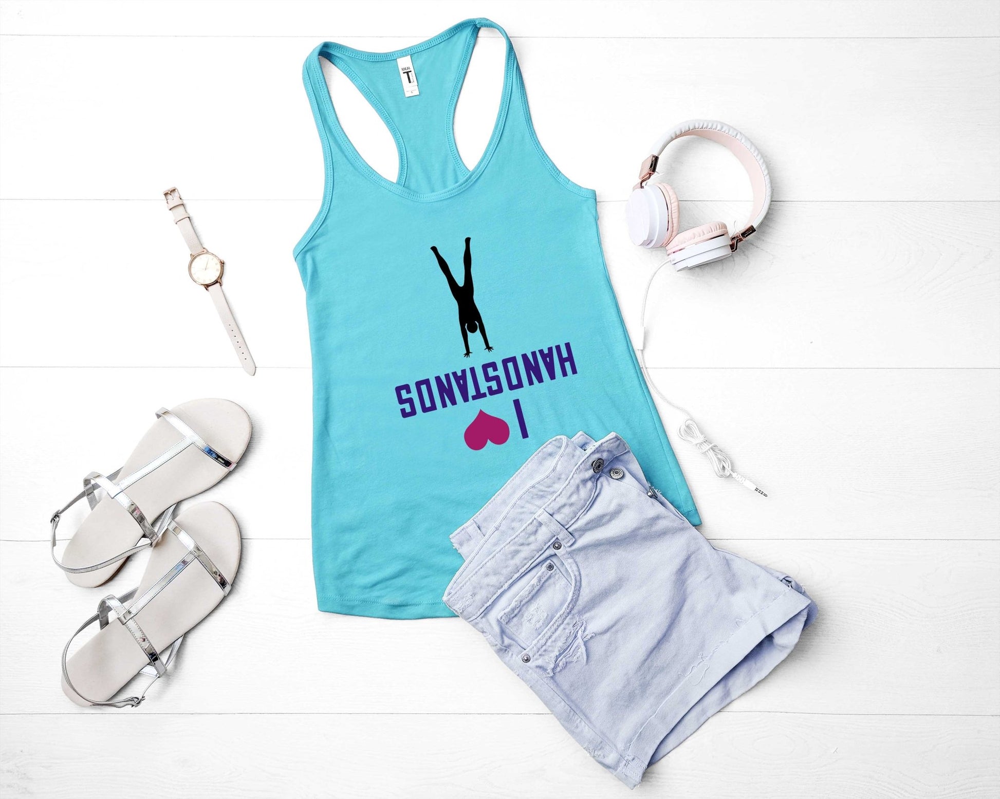 I Love Handstands | Yoga Shirt | Yoga Handstand - Gone Coastal Creations - Shirts