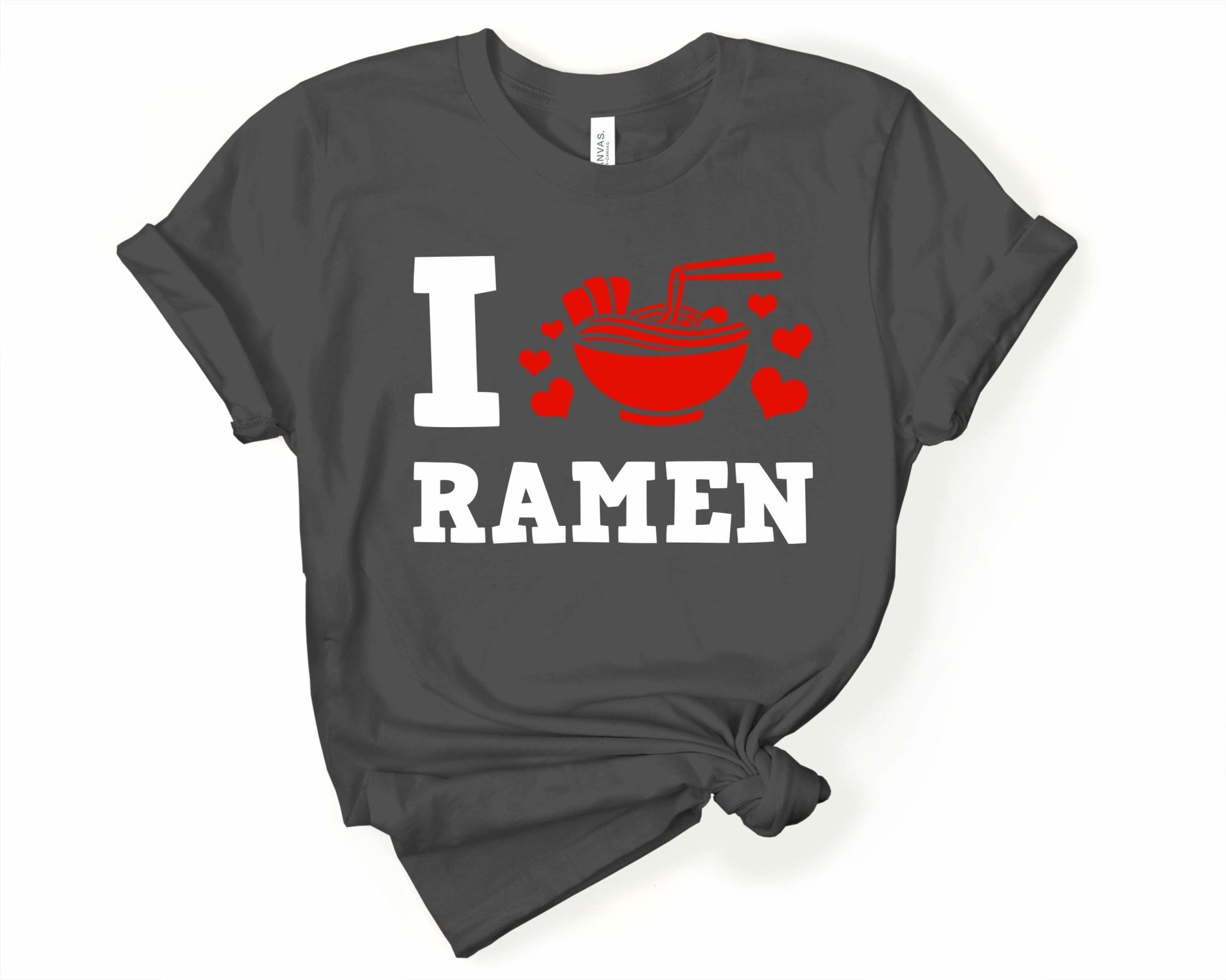 I Love Ramen Shirt for Foodie | Stocking Stuffer for College Student - Gone Coastal Creations - Shirts