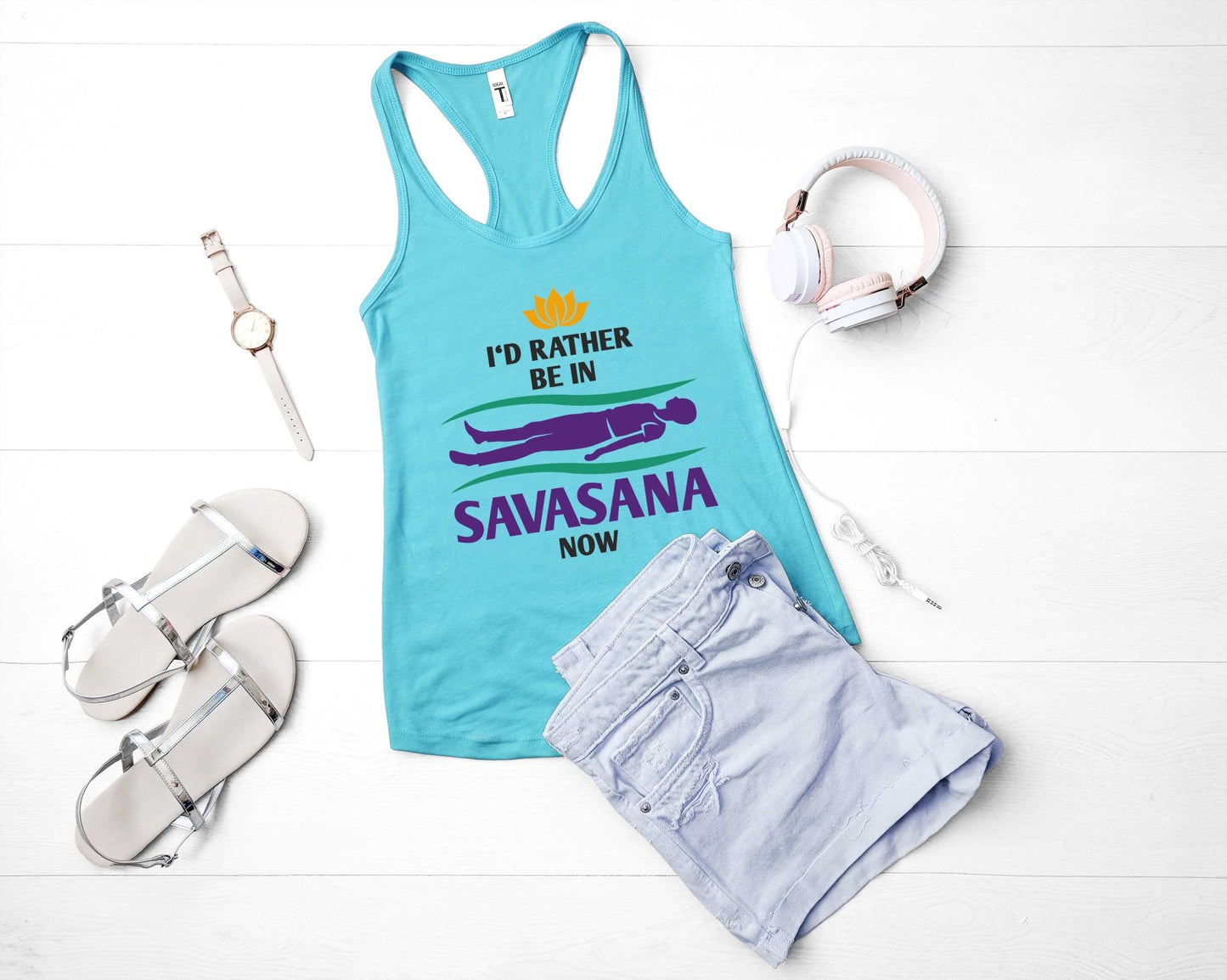 Id Rather be in Savasana Now| Yoga Lovers Shirt - Gone Coastal Creations - Shirts