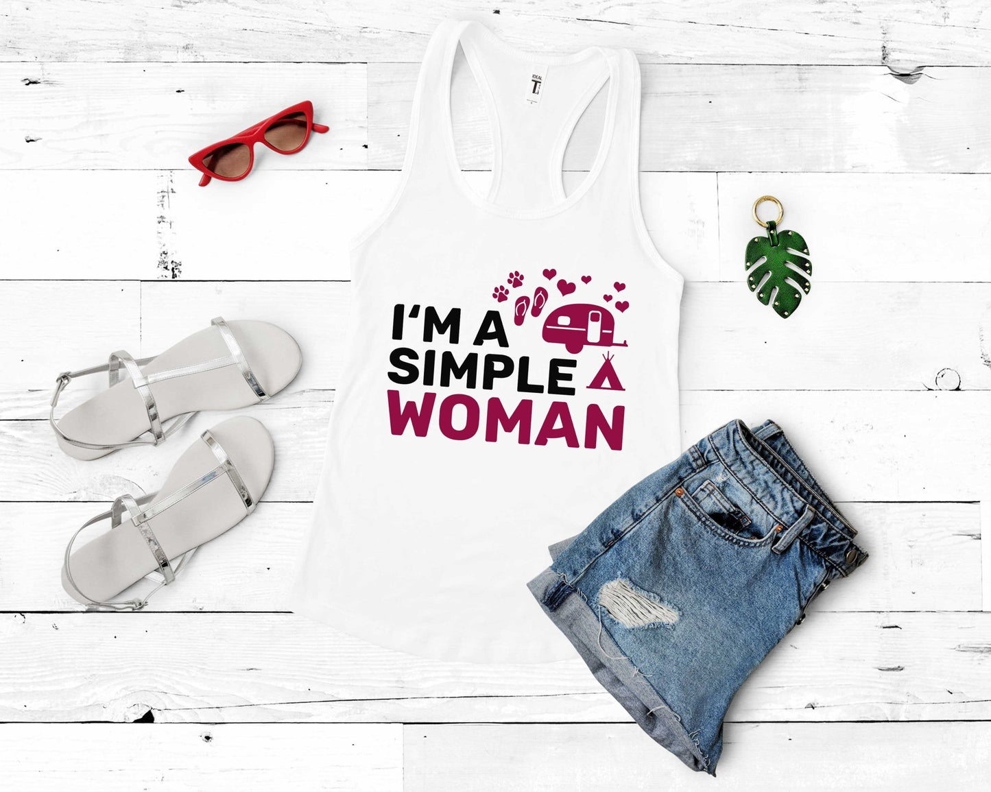 Im a Simple Woman | Funny Camping Shirts for the Outdoor Adventurer - Gone Coastal Creations - shirts