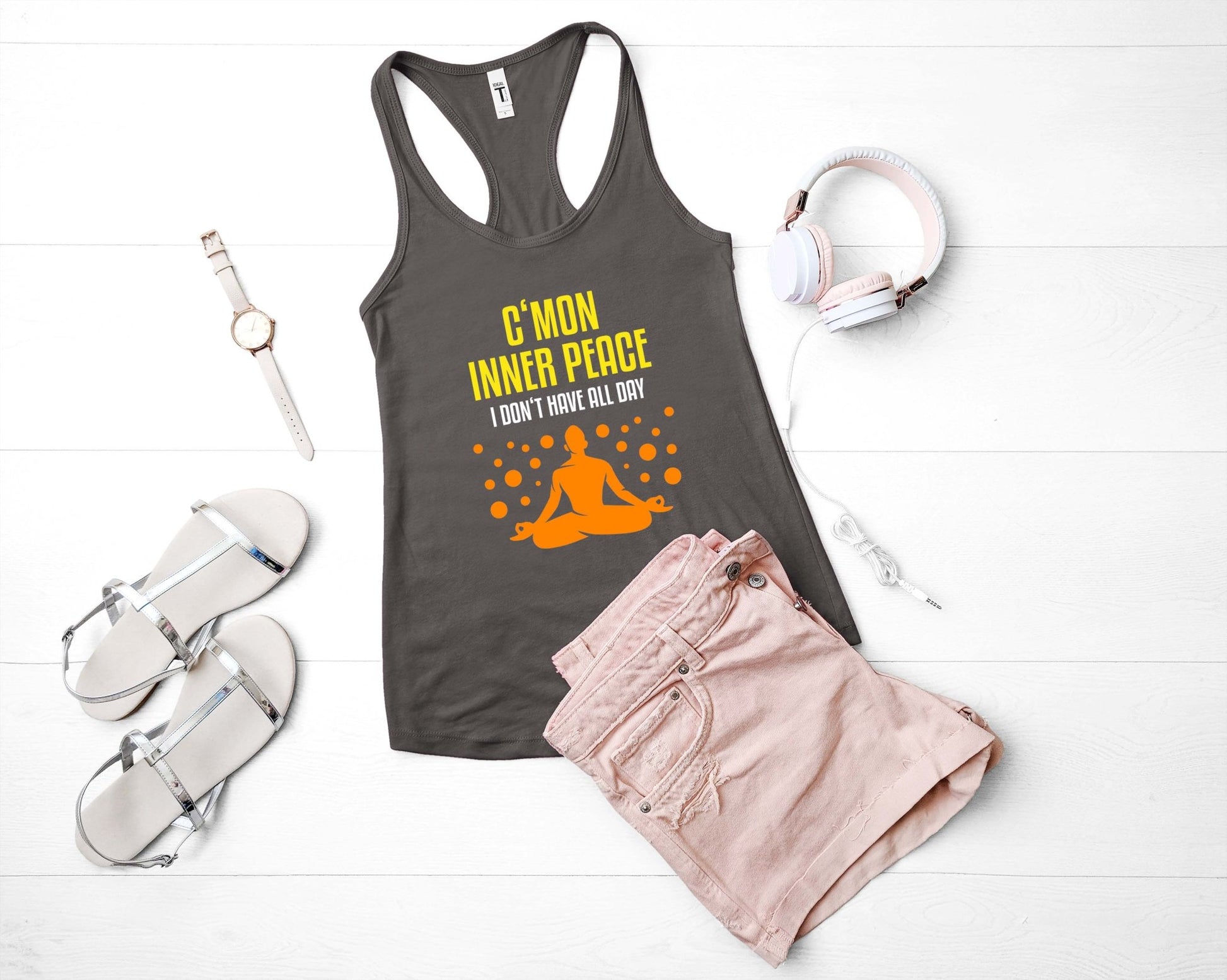 Inner Peace Yoga Shirt | Funny Meditation Shirt - Gone Coastal Creations - Shirts