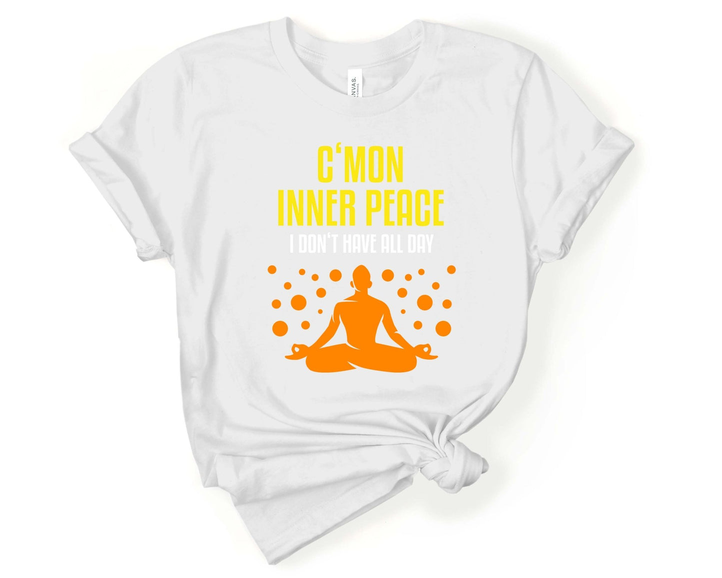 Inner Peace Yoga Shirt | Funny Meditation Shirt - Gone Coastal Creations - Shirts