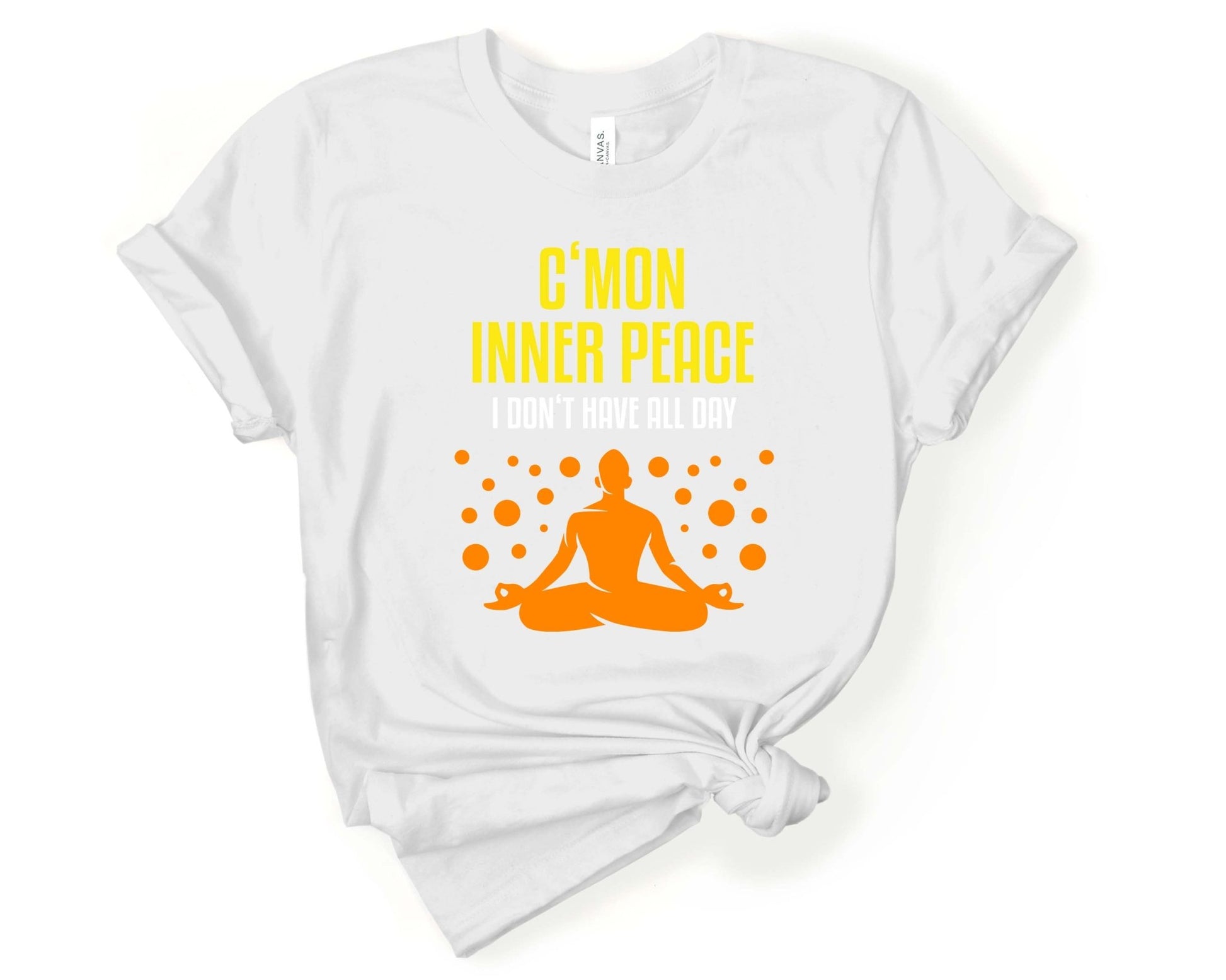 Inner Peace Yoga Shirt | Funny Meditation Shirt - Gone Coastal Creations - Shirts