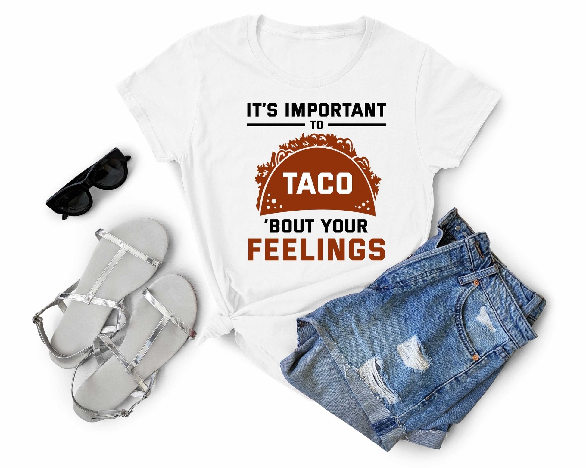 Its Important to Taco About Your Feelings | Taco Lover Shirt - Gone Coastal Creations - Shirts