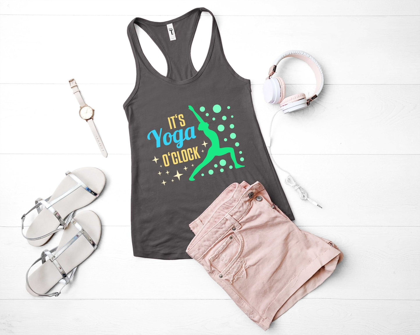 Its Yoga O'clock | Yoga Inspirational Shirt - Gone Coastal Creations - Shirts