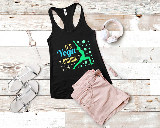 Its Yoga O'clock | Yoga Inspirational Shirt - Gone Coastal Creations - Shirts