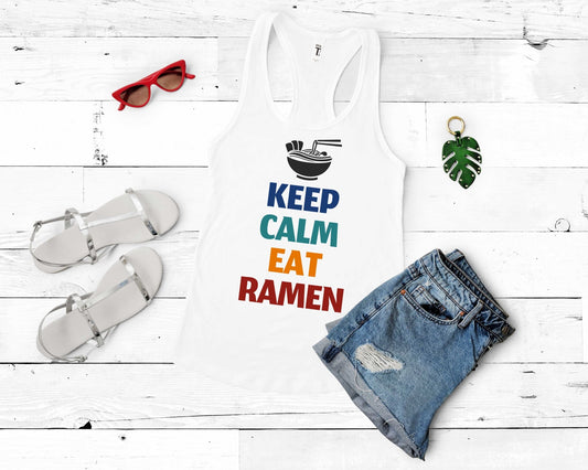 Keep Calm and Eat Ramen Shirt for Foodie | Stocking Stuffer for College Student - Gone Coastal Creations - Shirts