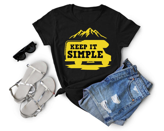 Keep it Simple | Funny Camping Shirts for the Outdoor Adventurer - Gone Coastal Creations - shirts