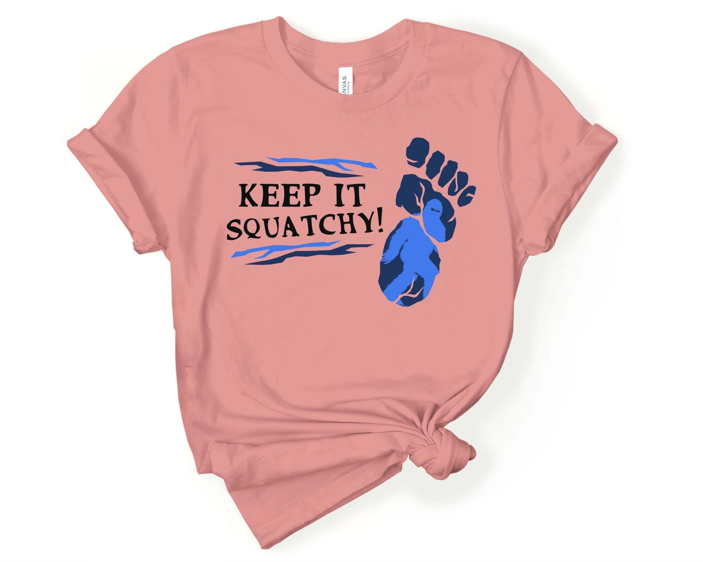 Keep it Squatchy Bigfoot T-Shirt - Gone Coastal Creations - Shirts