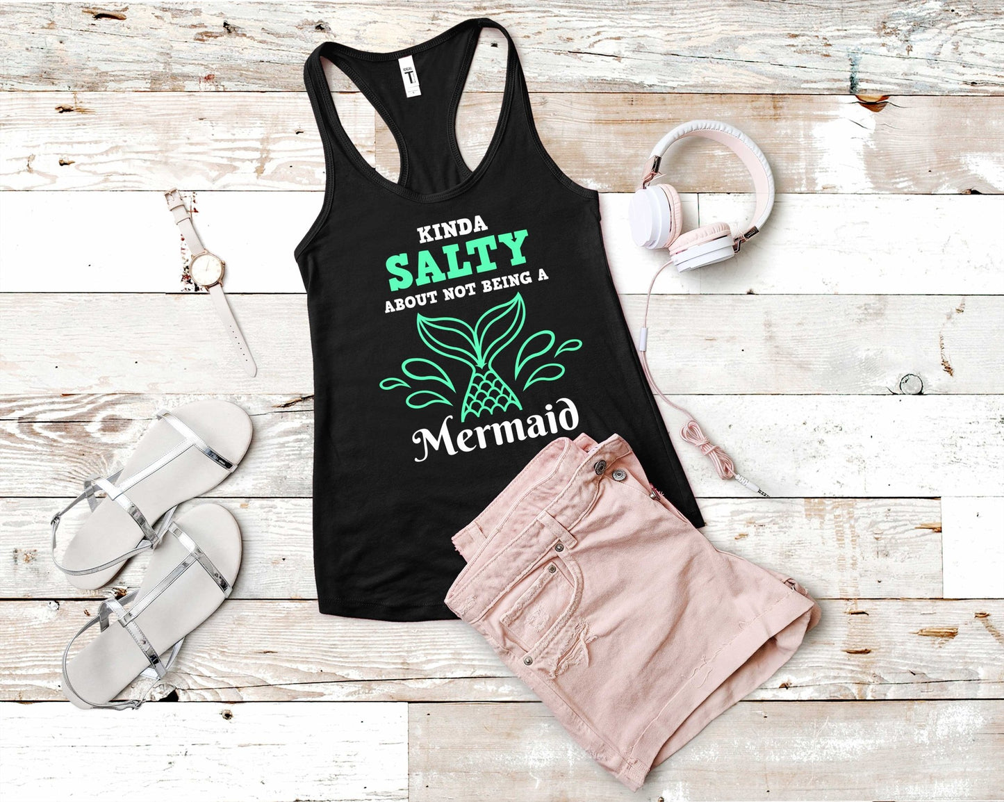 Kinda Salty About Not Being a Mermaid | Mermaid Lovers Shirt - Gone Coastal Creations - Shirts