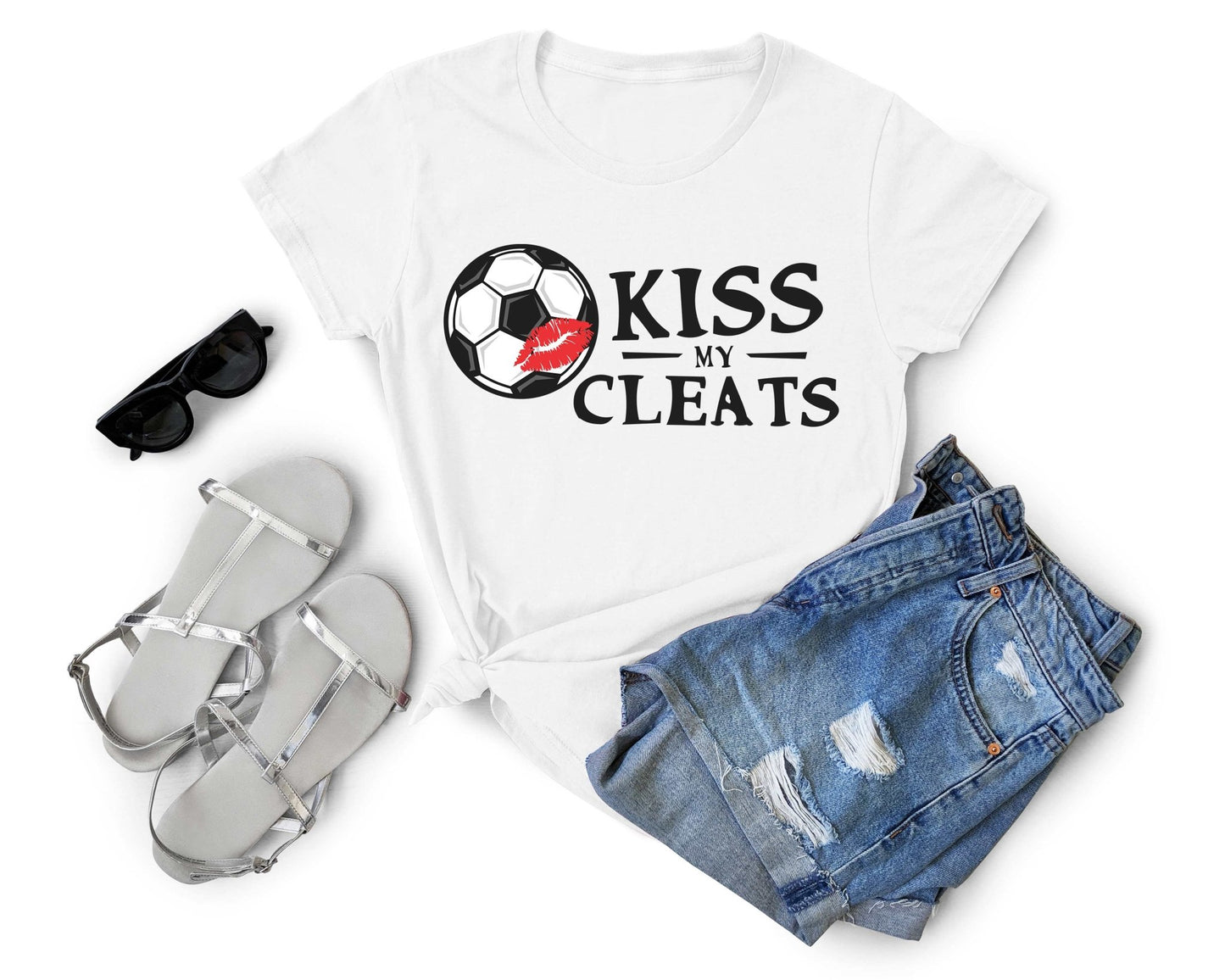 Kiss My Cleats, Soccer is Life - Gone Coastal Creations - Shirts