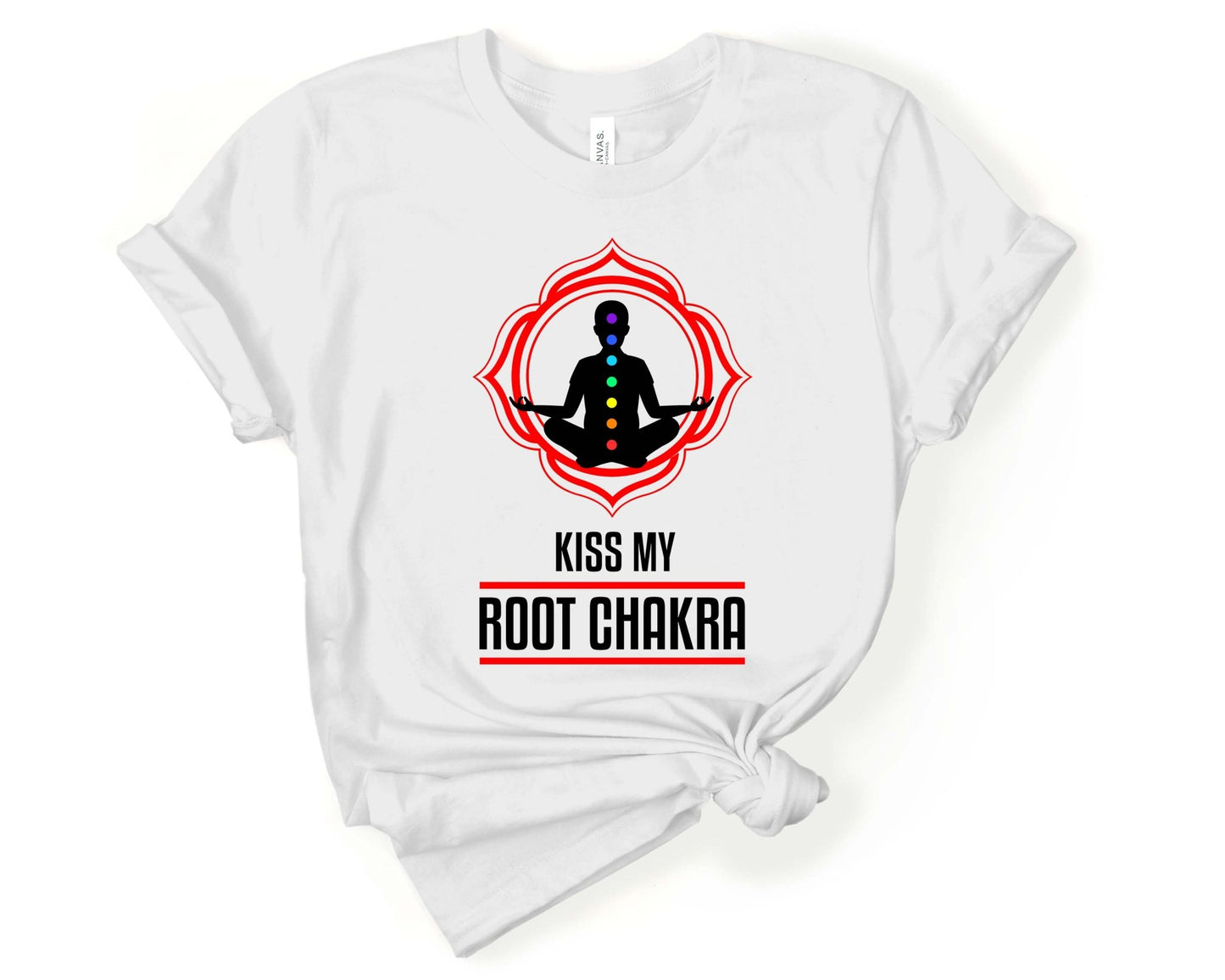 Kiss My Root Chakra | Funny Yoga Shirt - Gone Coastal Creations - Shirts