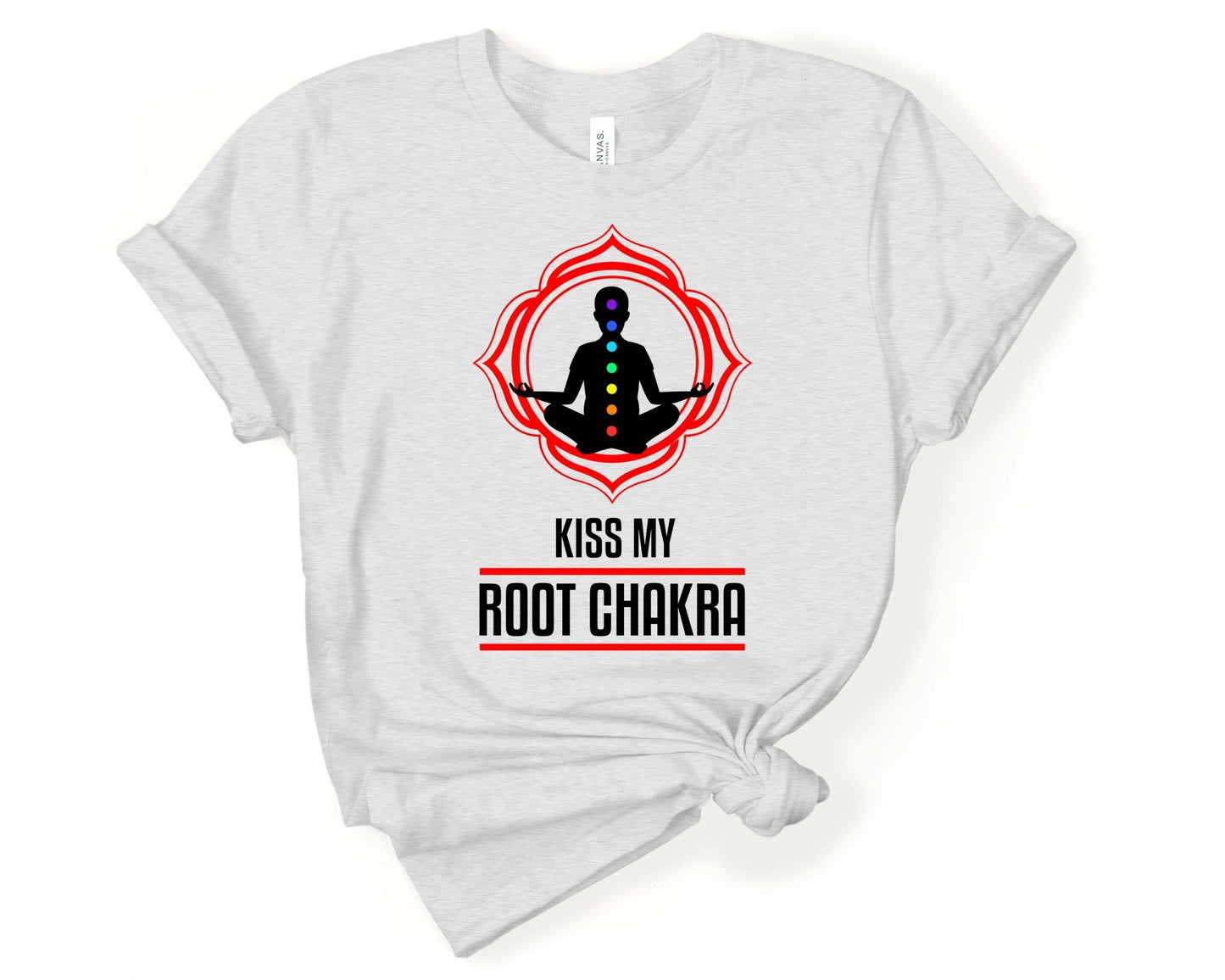 Kiss My Root Chakra | Funny Yoga Shirt - Gone Coastal Creations - Shirts