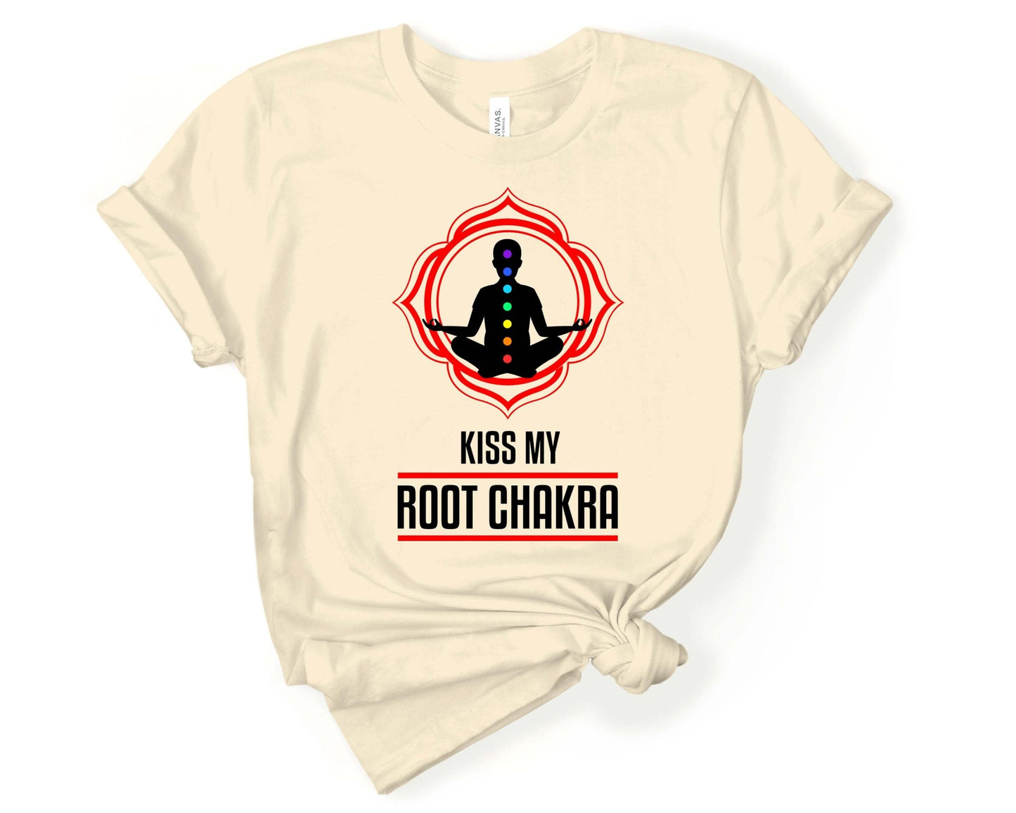 Kiss My Root Chakra | Funny Yoga Shirt - Gone Coastal Creations - Shirts