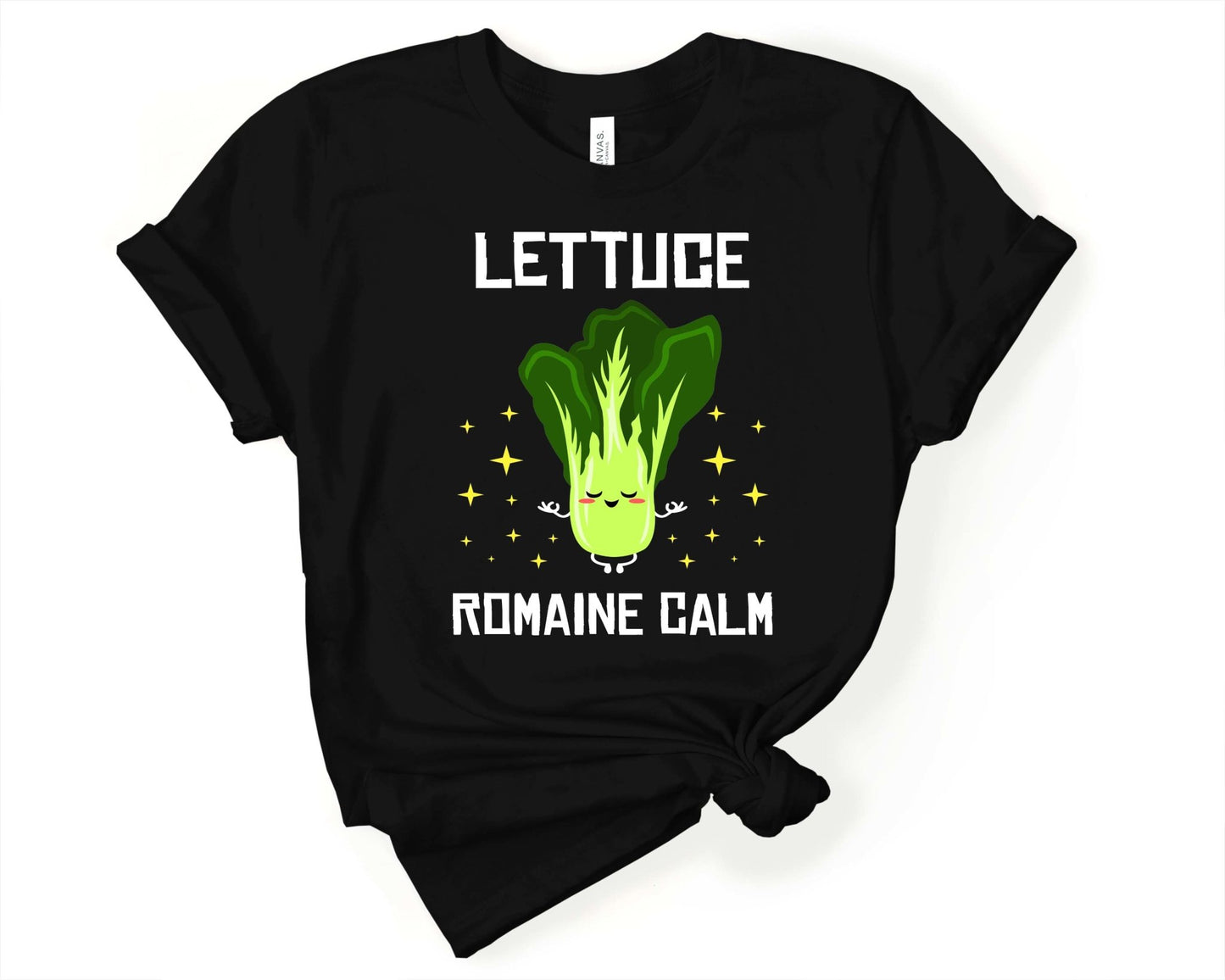 Lettuce Romain Calm Yoga Shirt | Stocking Stuffer for CoWorker - Gone Coastal Creations - Shirts