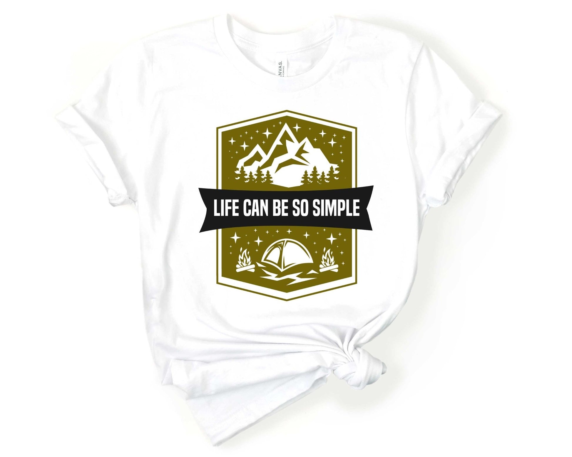 Life Can be So Simple | Funny Camping Shirts for the Outdoor Adventurer - Gone Coastal Creations - shirts