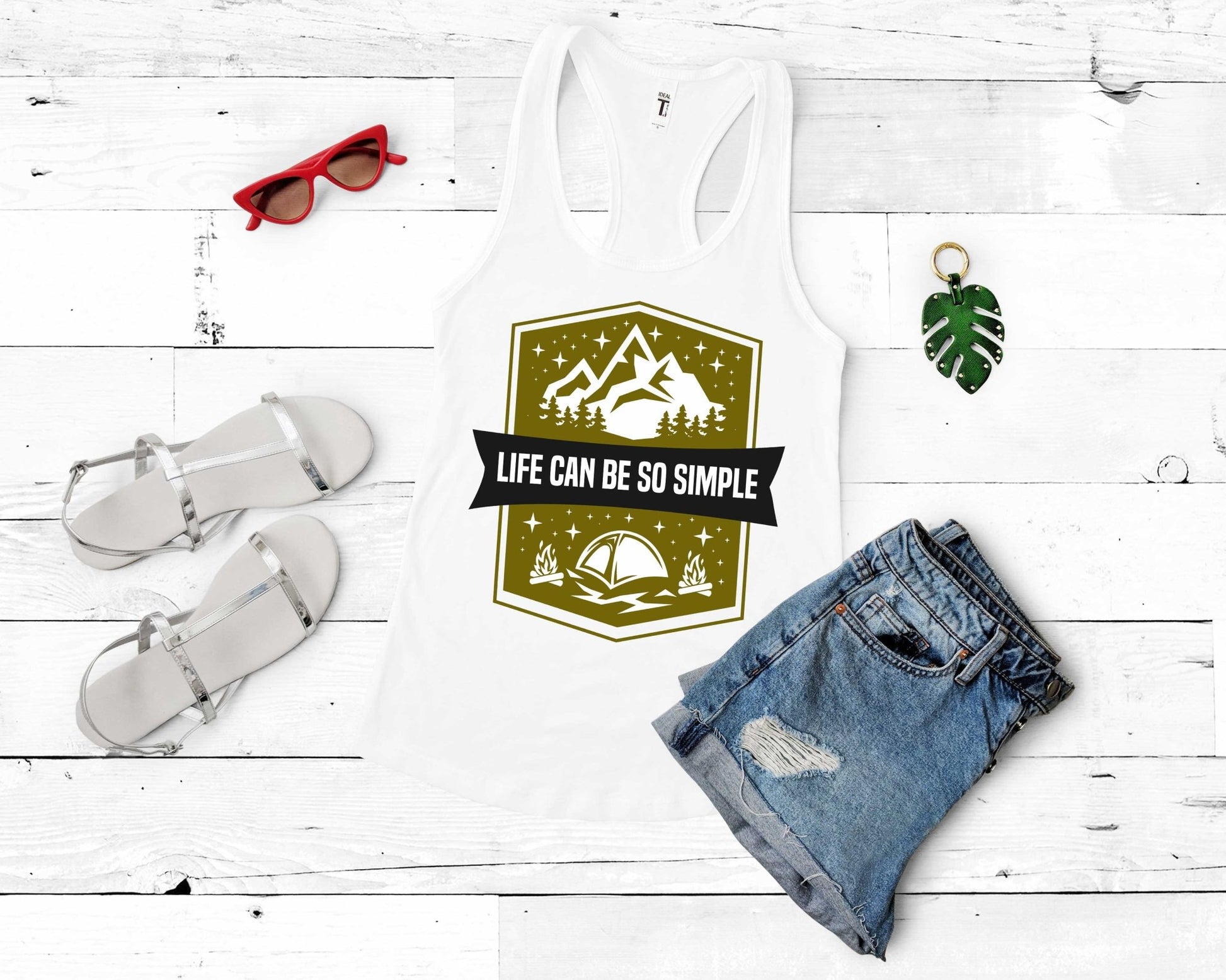 Life Can be So Simple | Funny Camping Shirts for the Outdoor Adventurer - Gone Coastal Creations - shirts