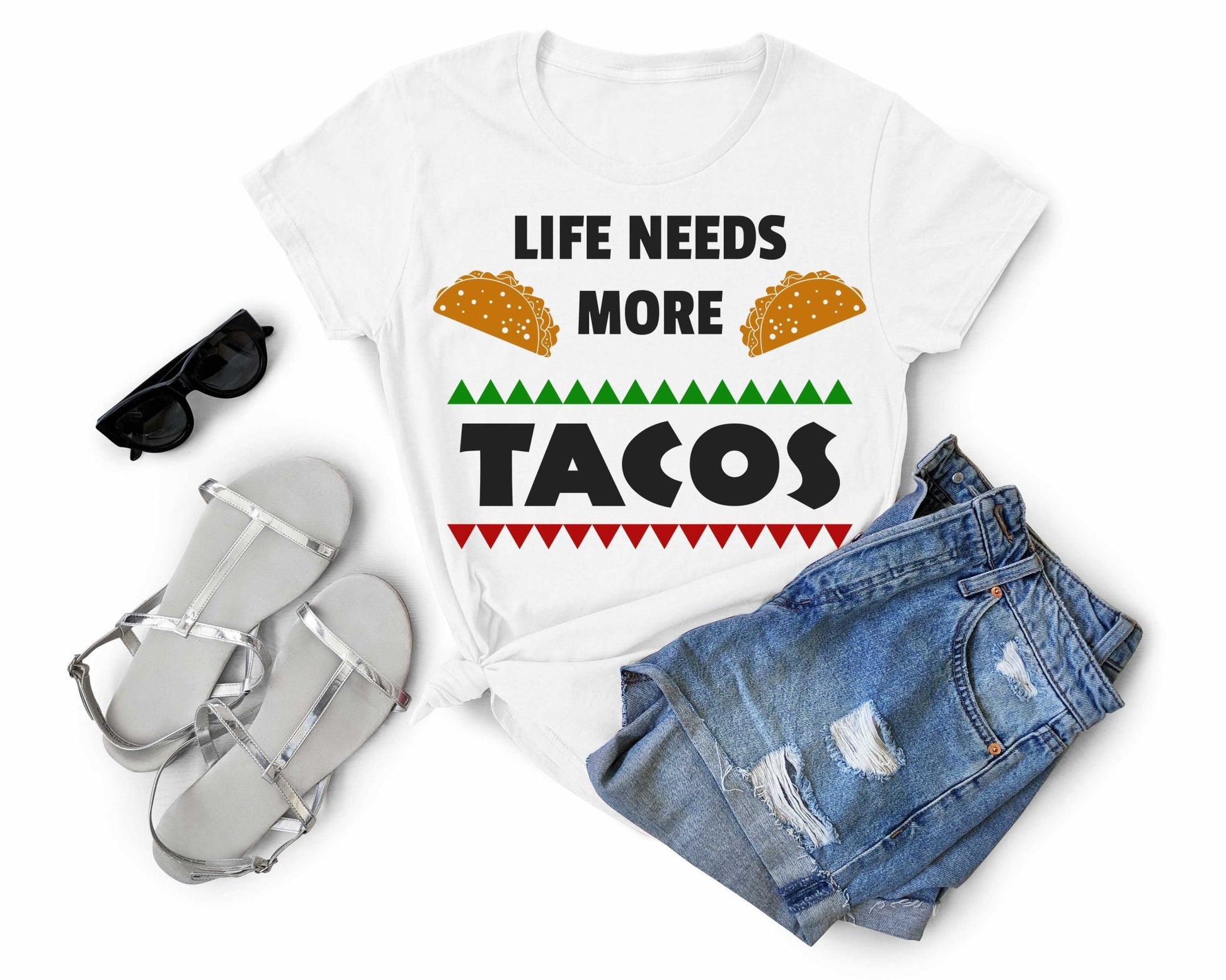 Life Needs More Tacos | Taco Lover Shirt - Gone Coastal Creations - Shirts