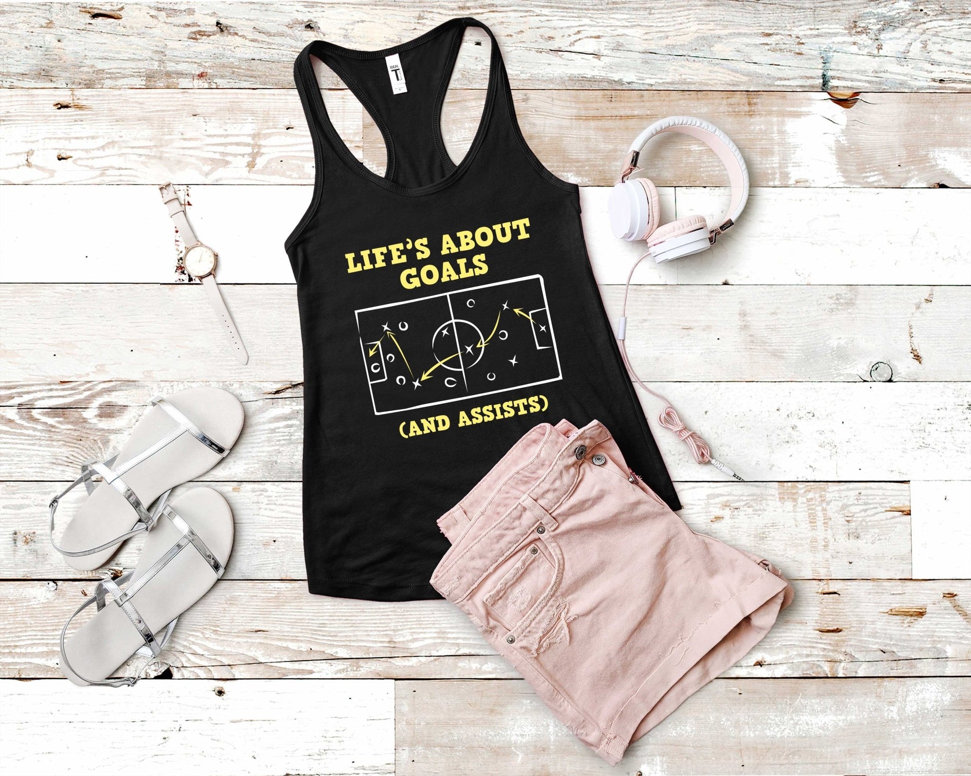 Life's About Goals, Soccer is Life - Gone Coastal Creations - Shirts