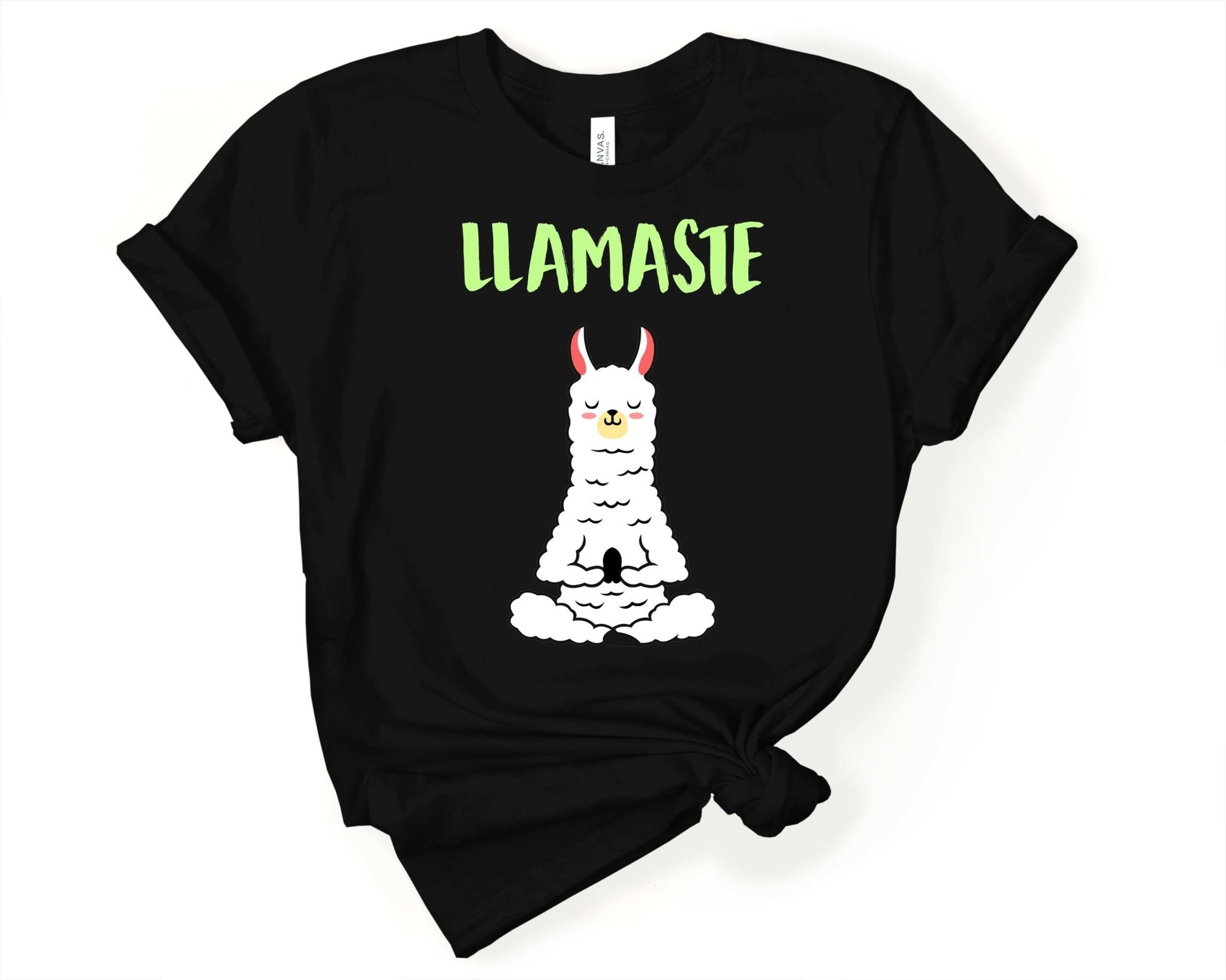 Llamastae Yoga Shirt | Stocking Stuffer for CoWorker - Gone Coastal Creations - Shirts