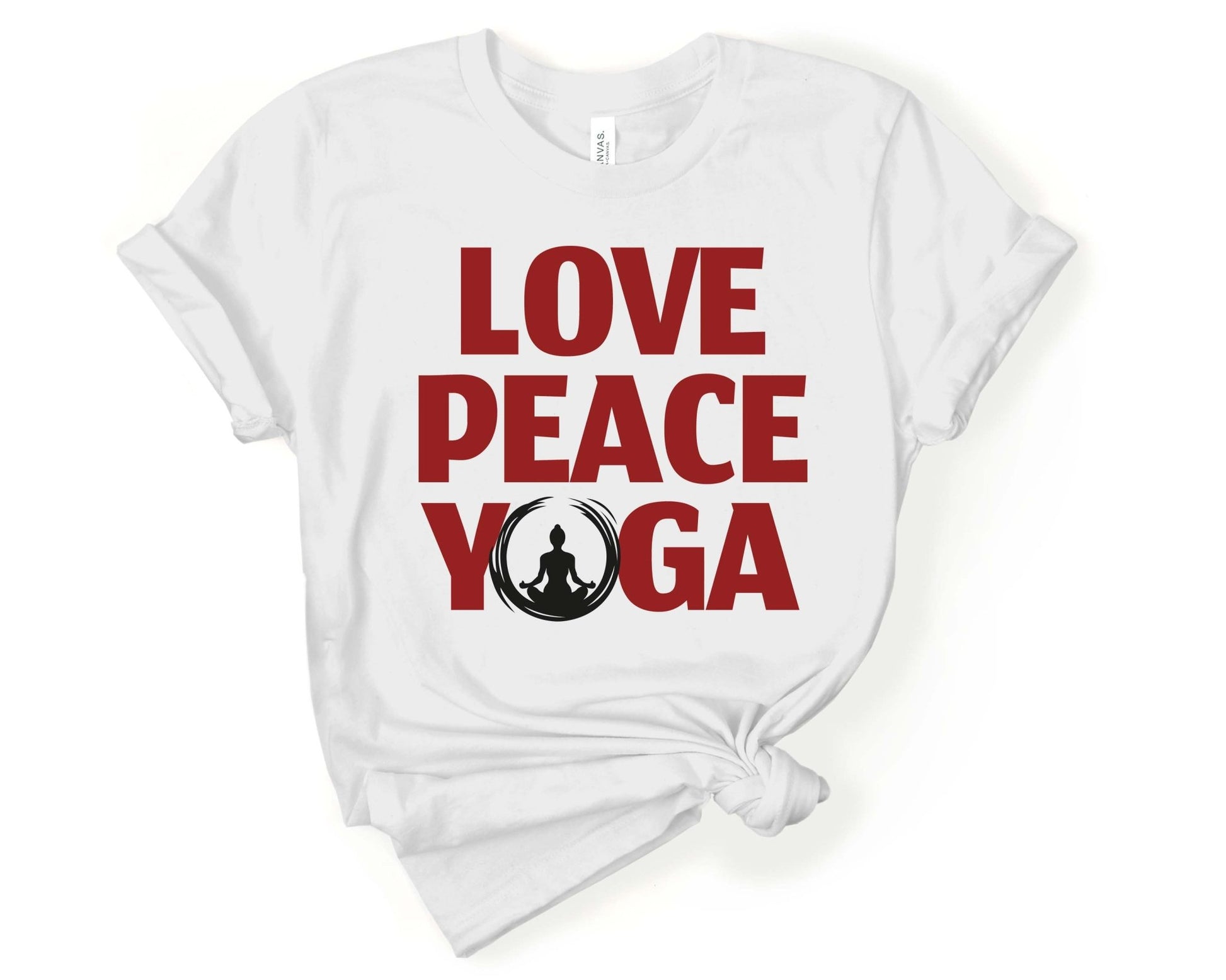 Love Peace Yoga | Inspirational Yoga Shirt - Gone Coastal Creations - Shirts