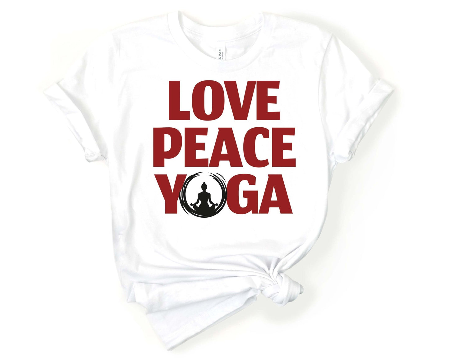 Love Peace Yoga | Inspirational Yoga Shirt - Gone Coastal Creations - Shirts