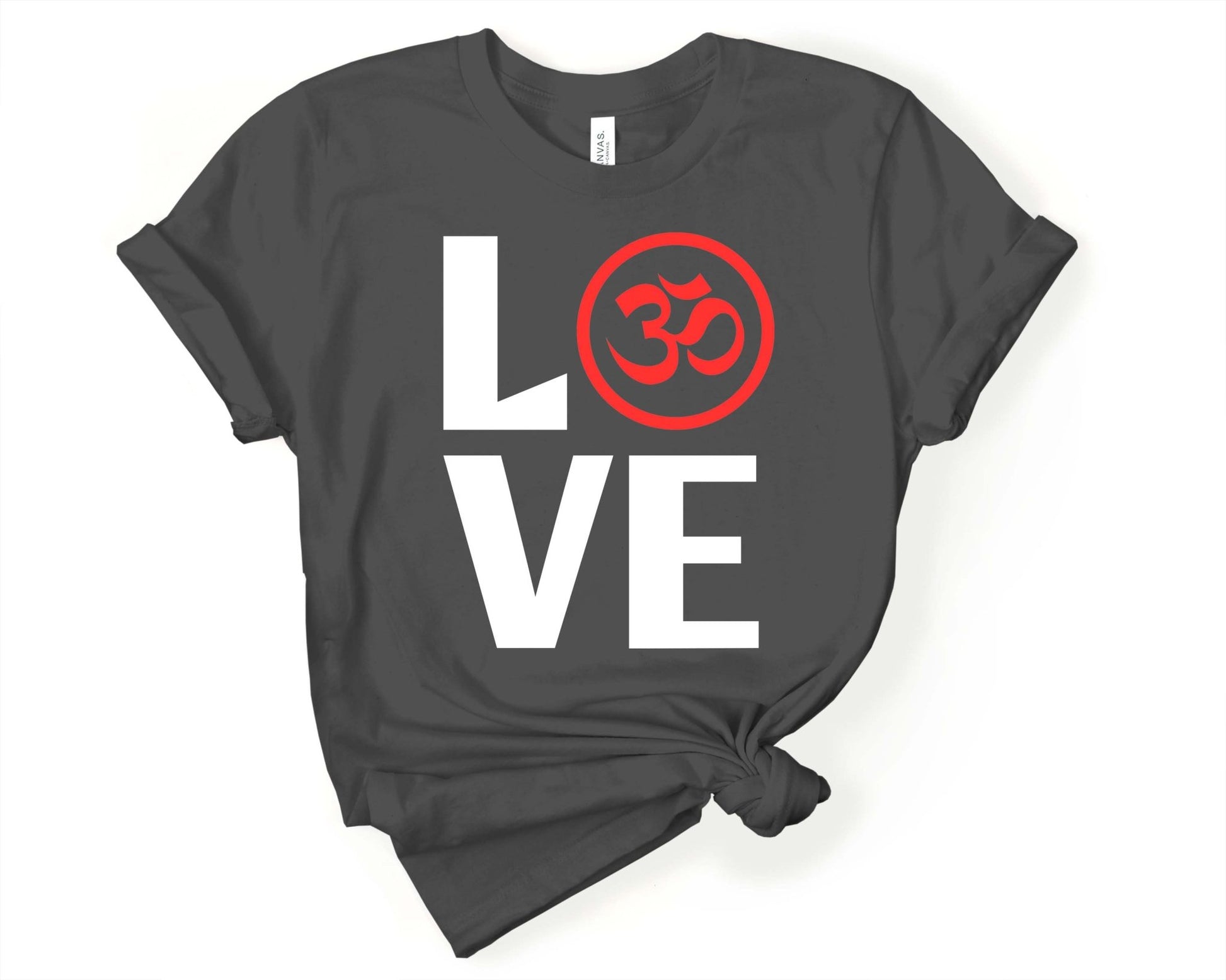 Love Yoga Symbol | Inspirational Yoga Shirt - Gone Coastal Creations - Shirts