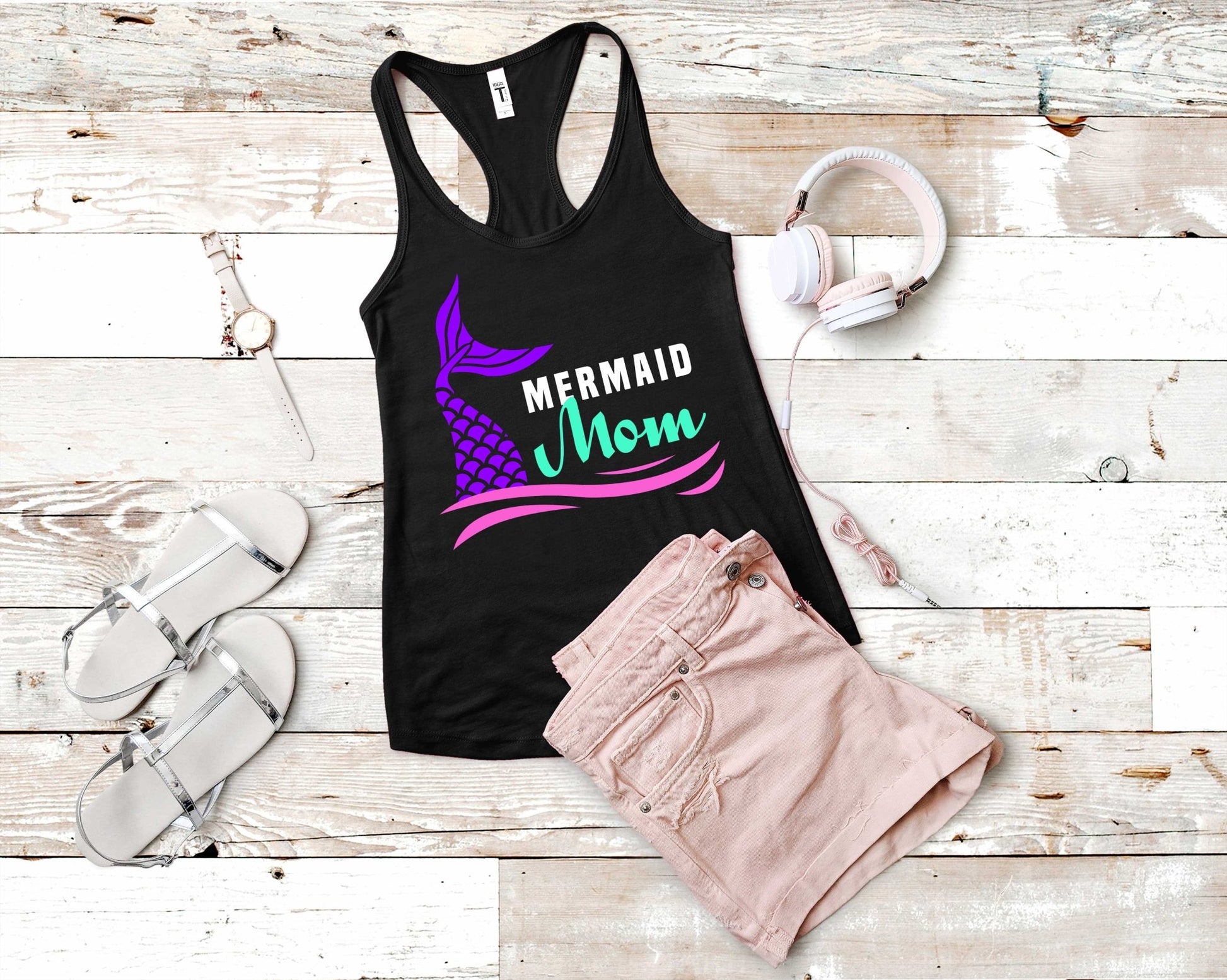 Mermaid Mom | Mermaid Lovers Shirt - Gone Coastal Creations - Shirts