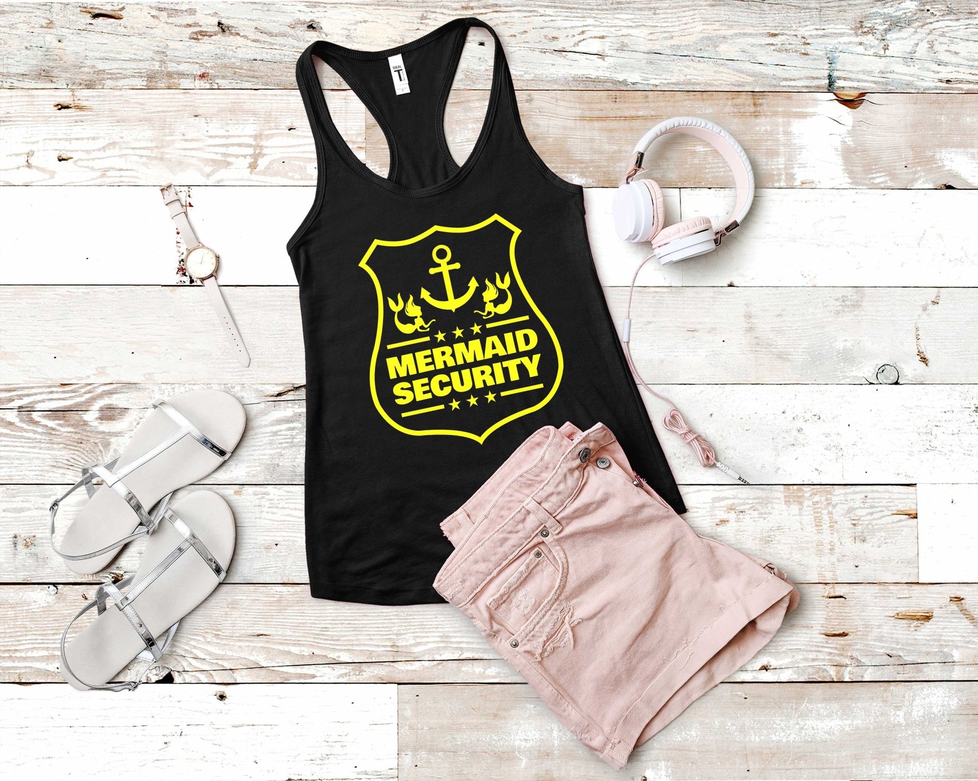 Mermaid Security | Mermaid Lovers Shirt - Gone Coastal Creations - Shirts