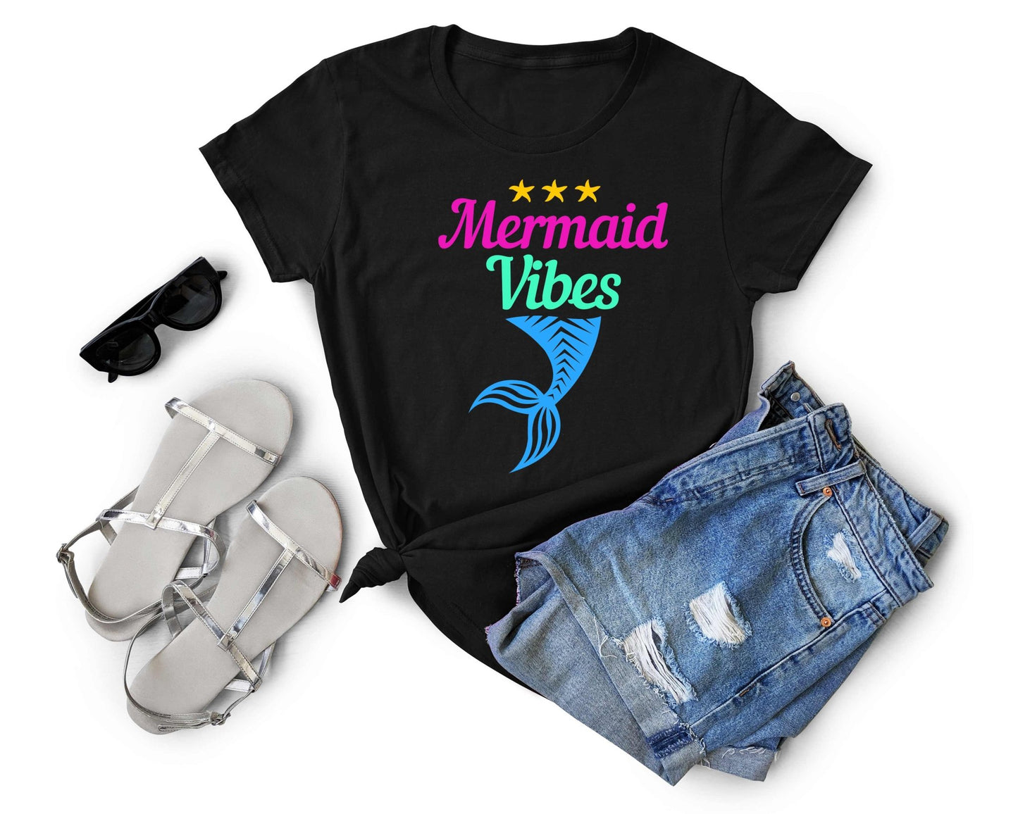 Mermaid Vibes | Mermaid Lovers Shirt - Gone Coastal Creations - Shirts