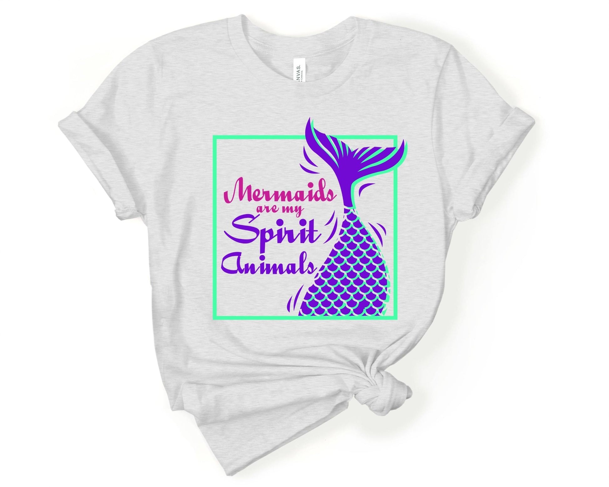 Mermaids are My Spirit Animal | Mermaid Lovers Shirt - Gone Coastal Creations - Shirts