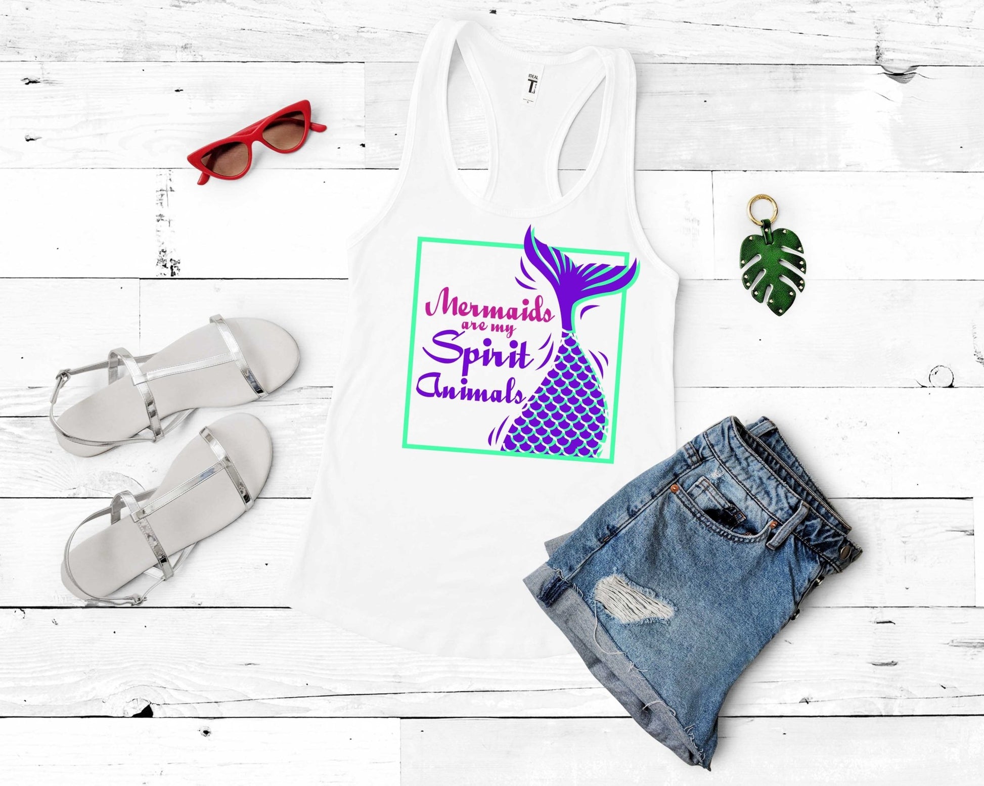 Mermaids are My Spirit Animal | Mermaid Lovers Shirt - Gone Coastal Creations - Shirts