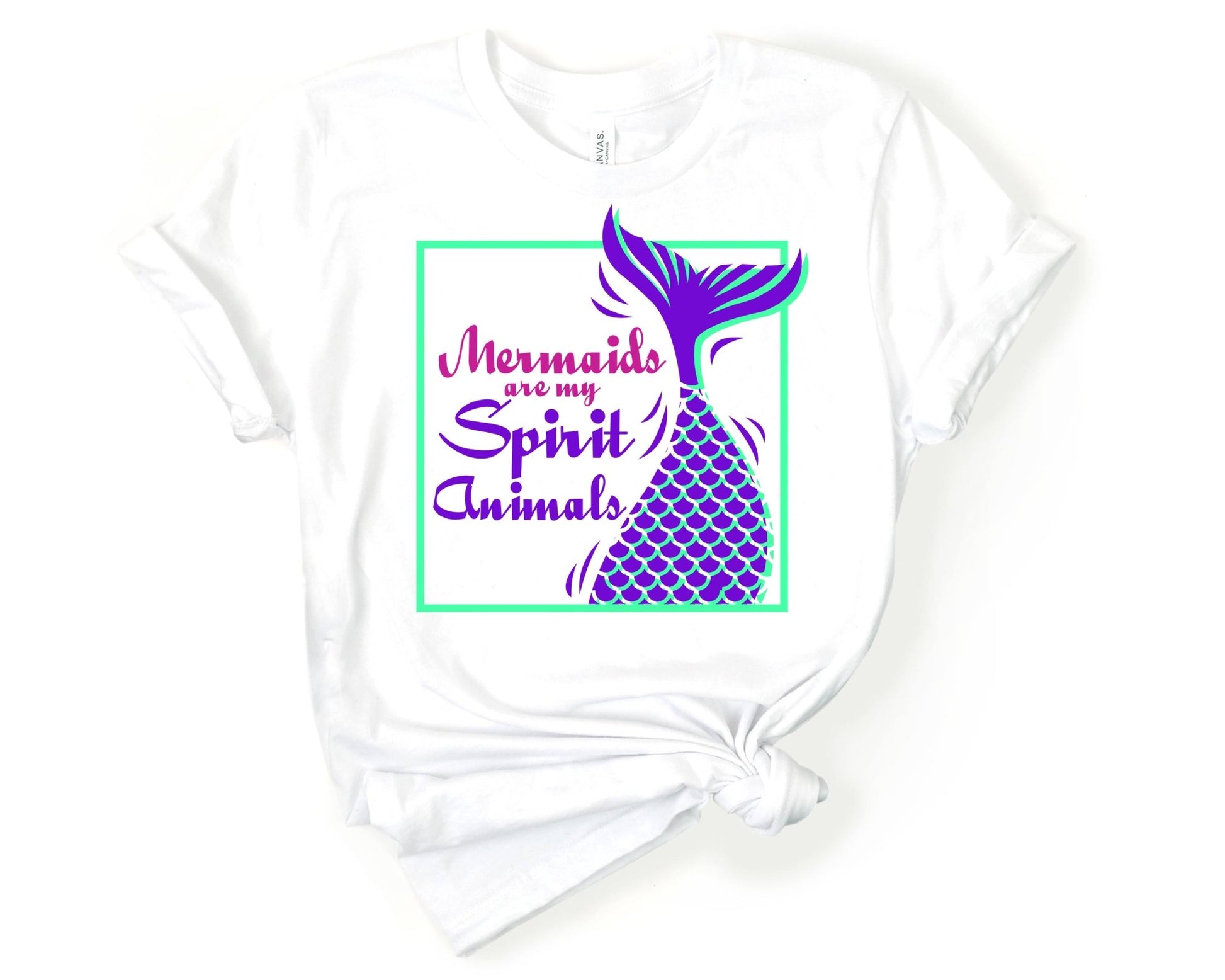 Mermaids are My Spirit Animal | Mermaid Lovers Shirt - Gone Coastal Creations - Shirts