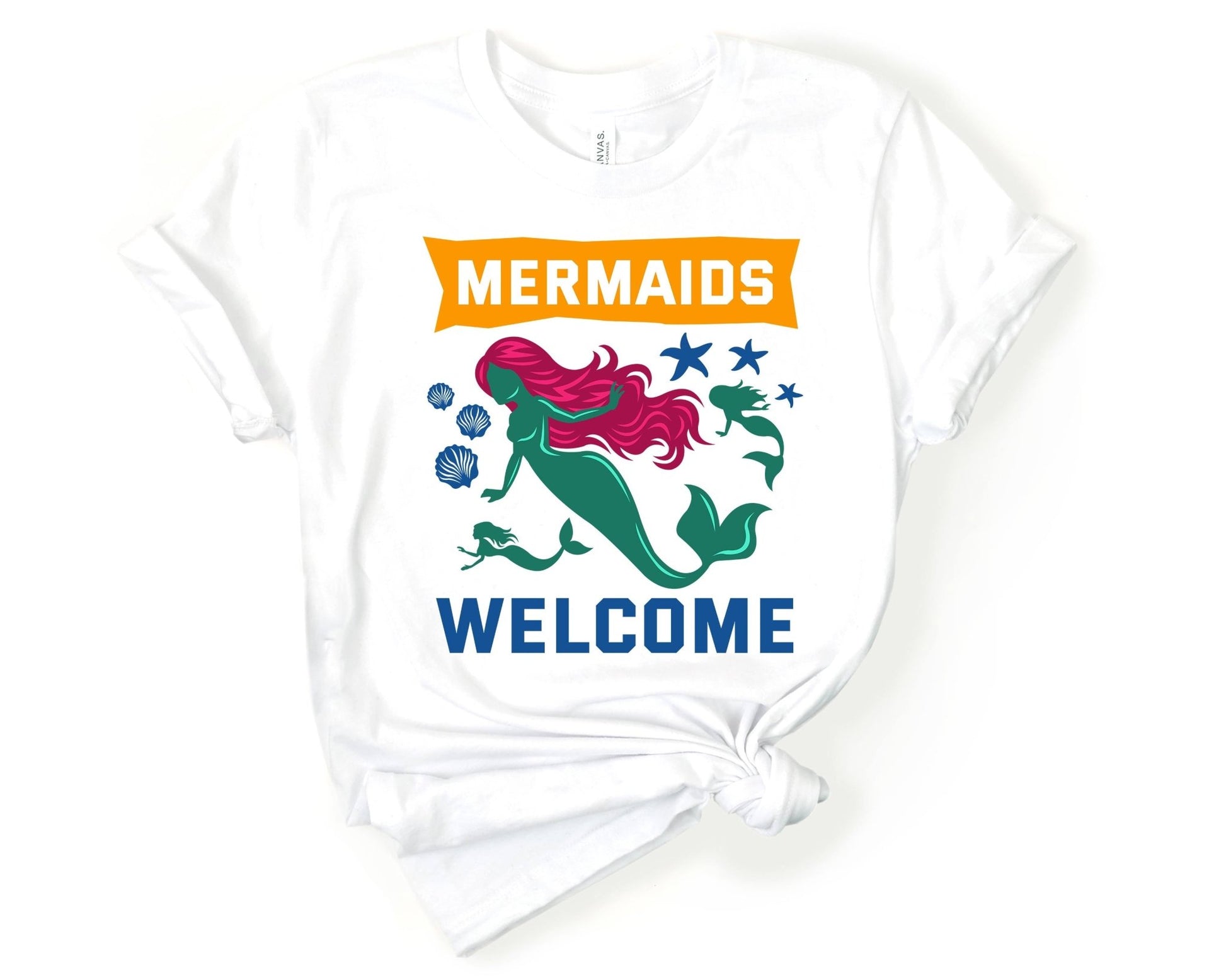 Mermaids Welcome | Mermaid Lovers Shirt - Gone Coastal Creations - Shirts