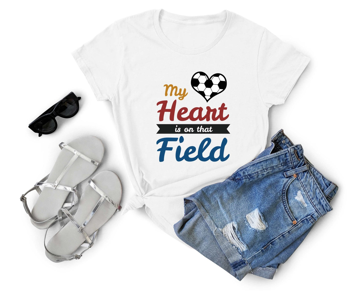 My Heart is on that Field, Soccer is Life - Gone Coastal Creations - Shirts