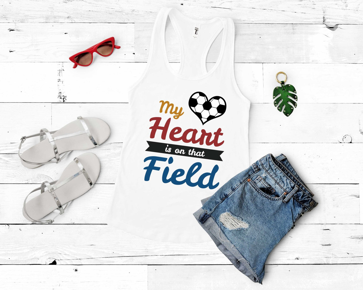 My Heart is on that Field, Soccer is Life - Gone Coastal Creations - Shirts