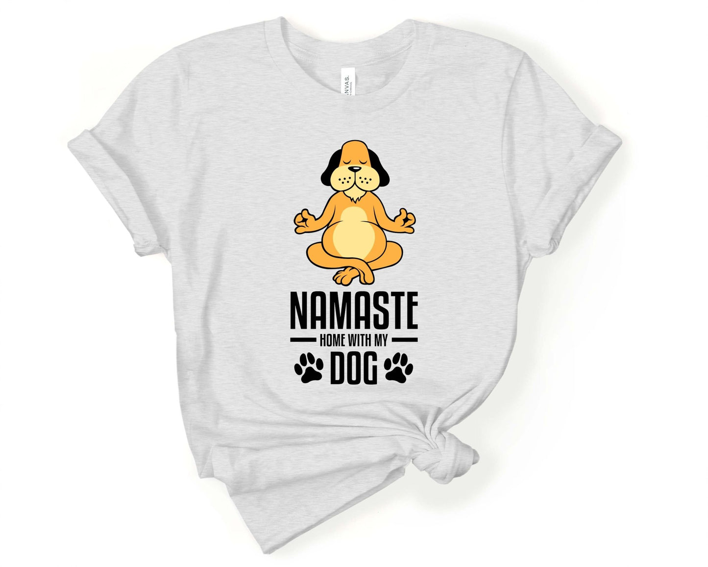 Namastae Home with My Dog | Yoga Pun Shirt - Gone Coastal Creations - Shirts