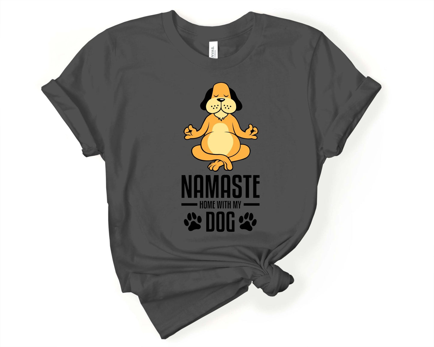 Namastae Home with My Dog | Yoga Pun Shirt - Gone Coastal Creations - Shirts