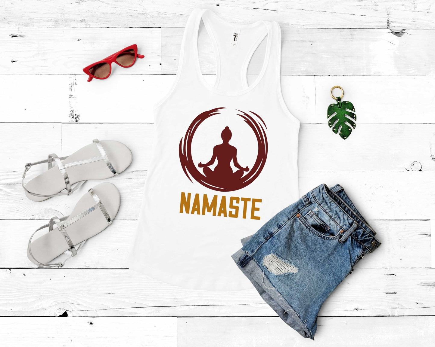 Namaste Yoga Shirt | Motivational Yoga Shirt - Gone Coastal Creations - Shirts